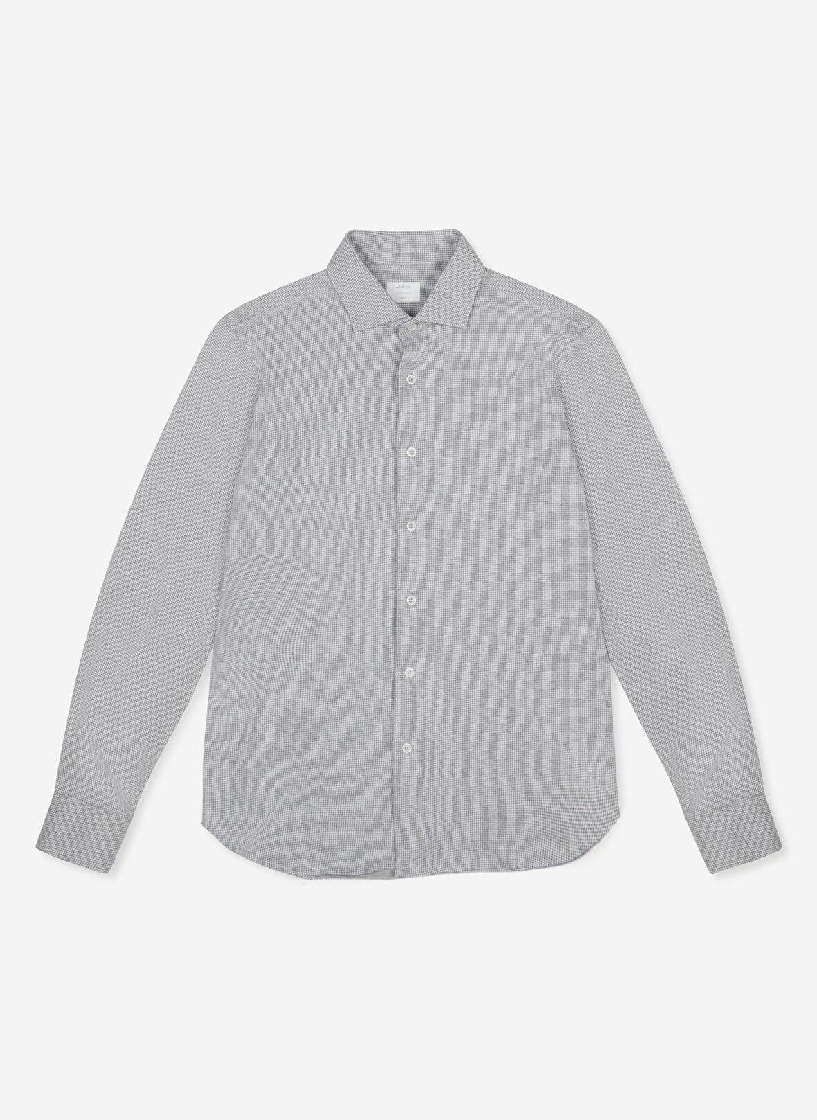 AT.P.CO Slim Fit Gömlek Yaka Gri Erkek Gömlek A276JORDANJS03-