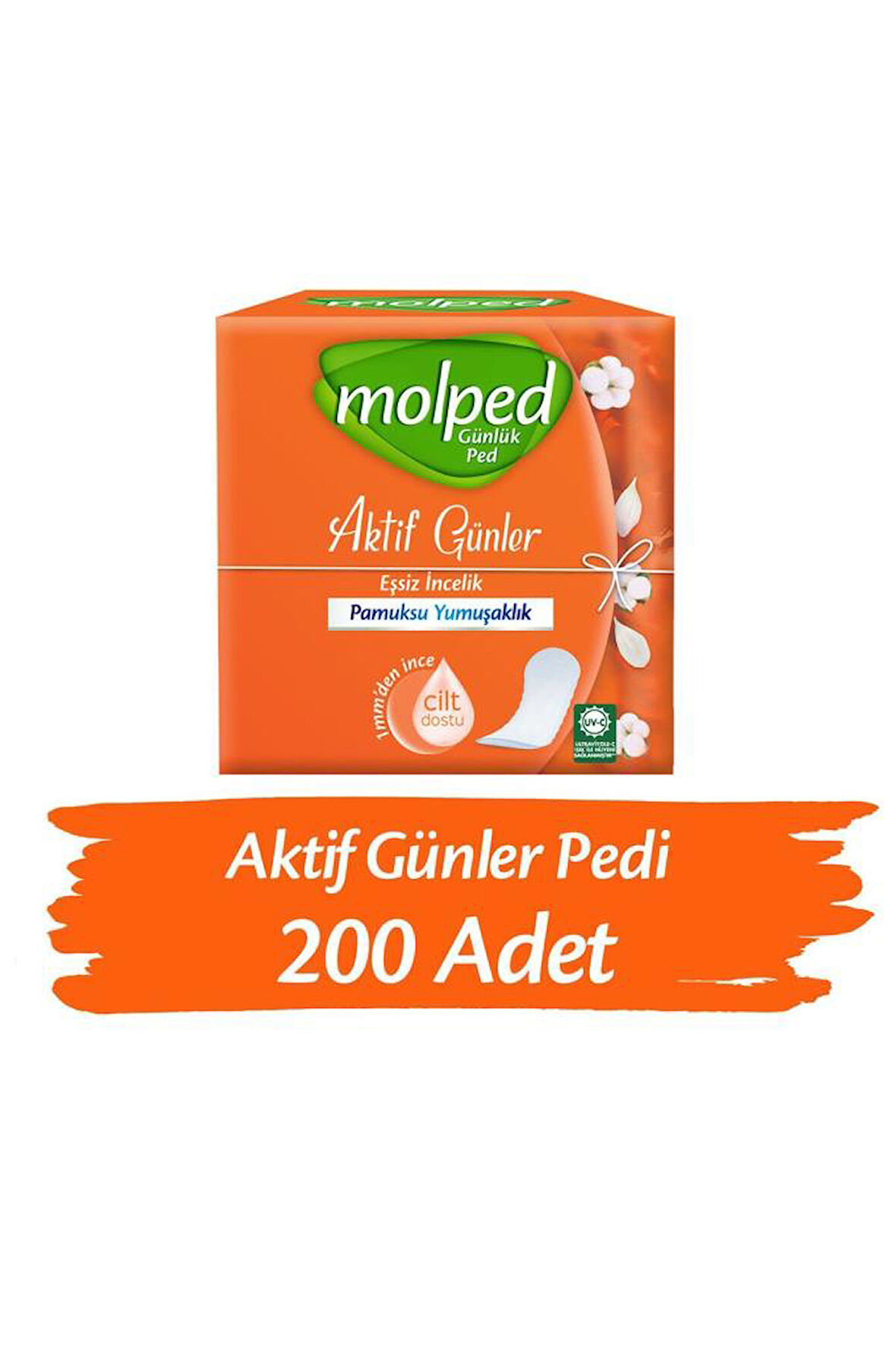 Molped Aktif Günler Günlük Ped 100 Lü X 2 Adet