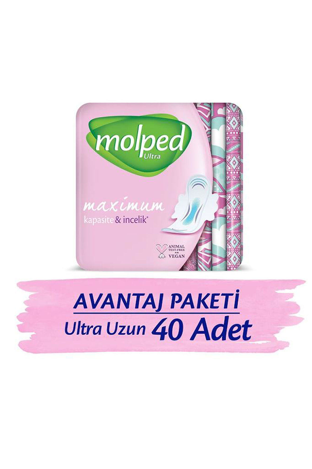 Molped Ultra Hijyenik Ped Anatomik Uzun Süper Ekonomik 20 X 2 Adet