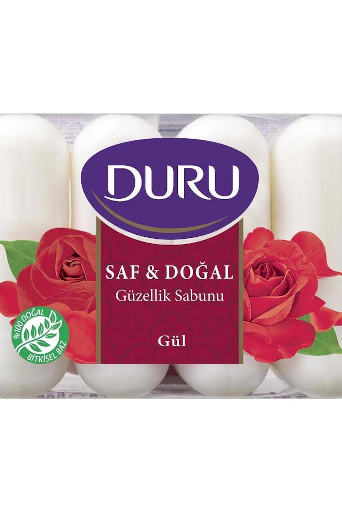 Duru Güzellik Sabunu Saf & Doğal Gül 4X70 G