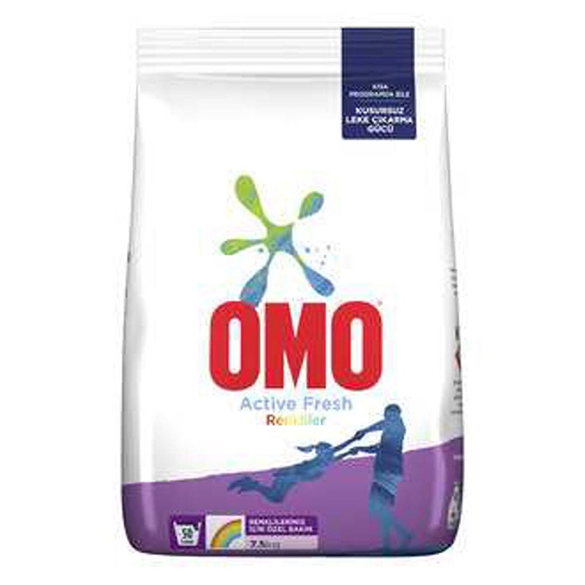 Omo Active Fresh Renkliler İçin Toz Çamaşır Deterjanı 7.5 kg 50 Yıkama