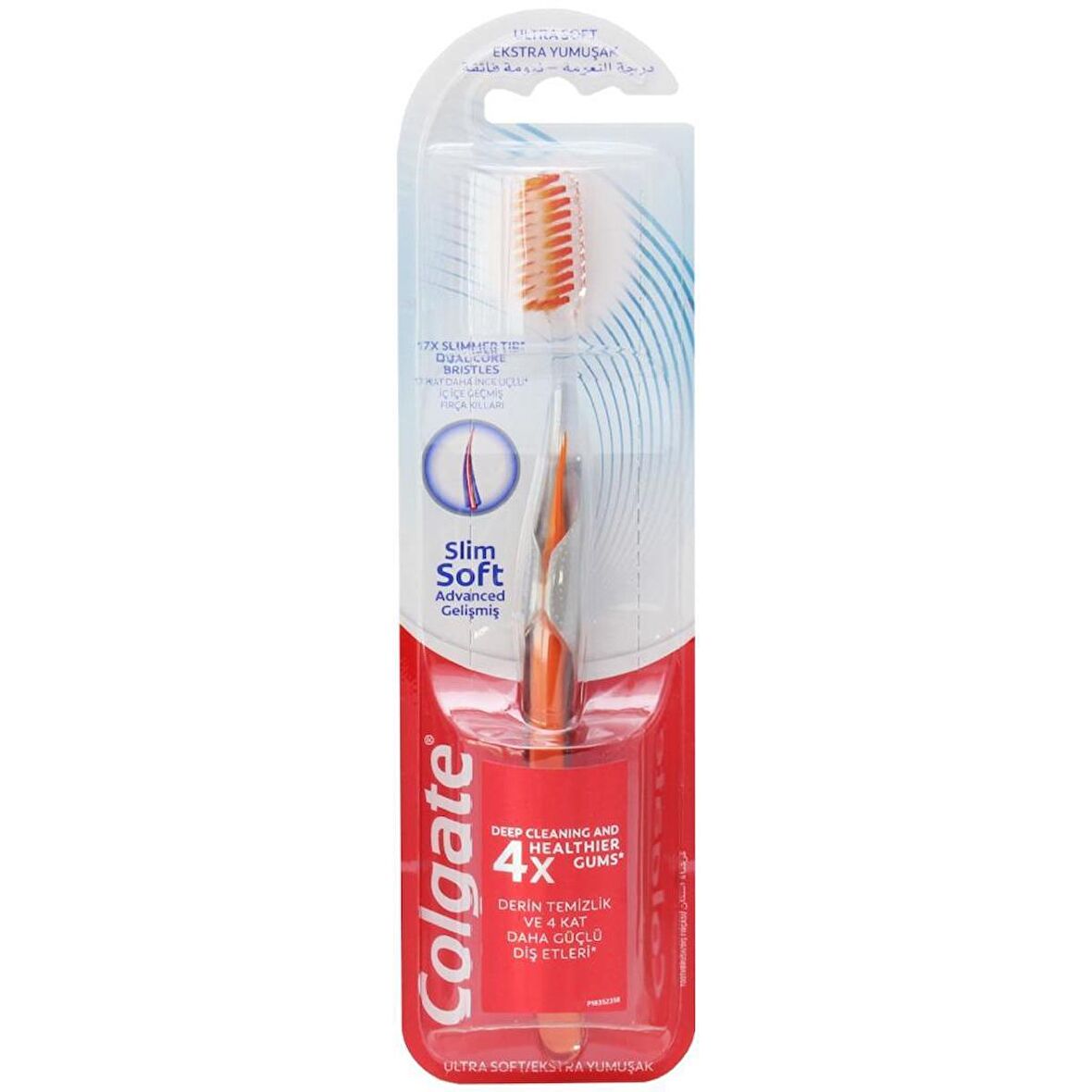 Colgate Slim Soft Advanced Gelişmiş Extra Yumuşak Diş Fırçası Turuncu