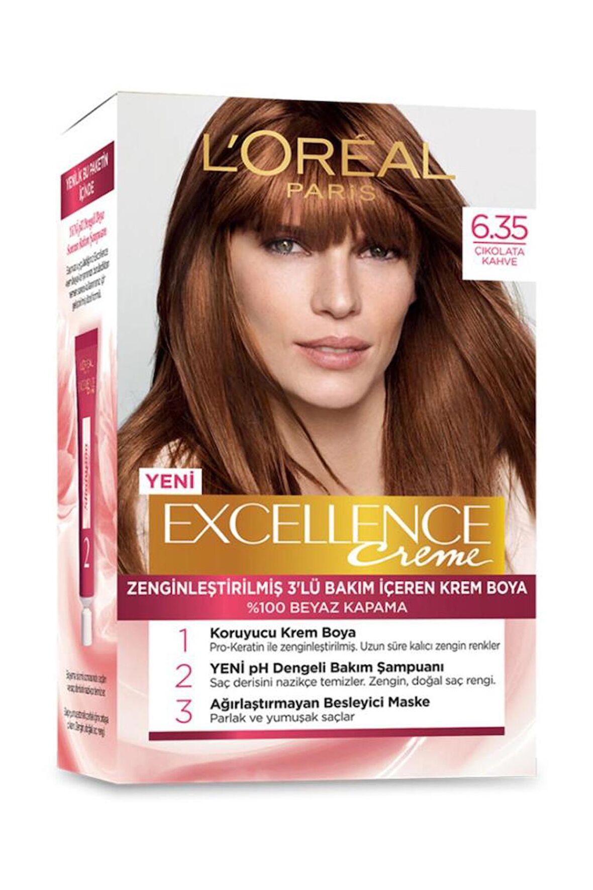 L'Oreal Excellence Creme Saç Boyası 6.35 Çikolata Kahve