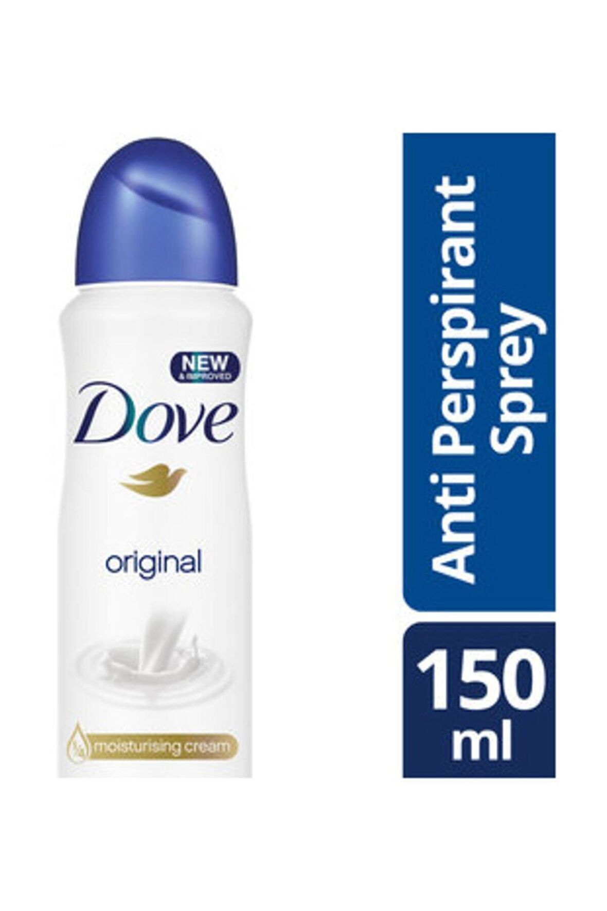 Dove Original Antiperspirant Leke Yapmayan Kadın Sprey Deodorant 150 ml