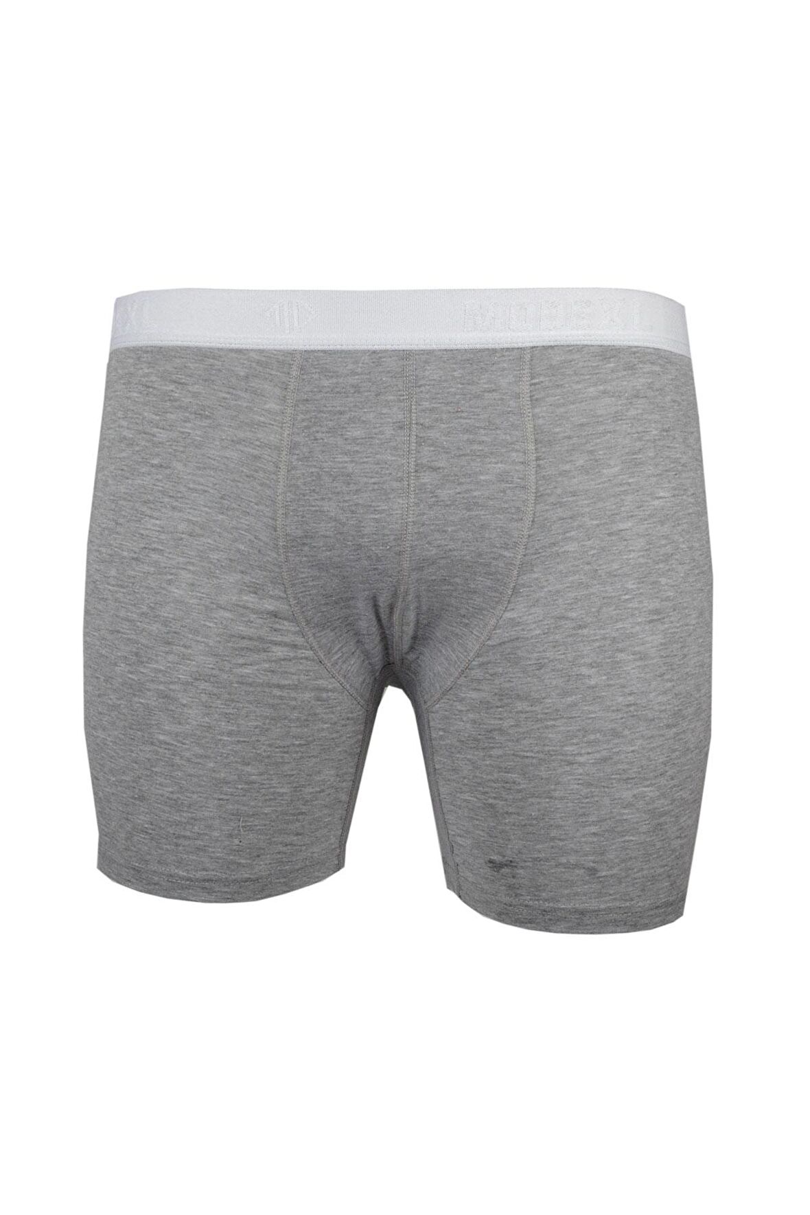 Mode XL Buyuk Beden Erkek Likra Boxer 6350 Grimelanj