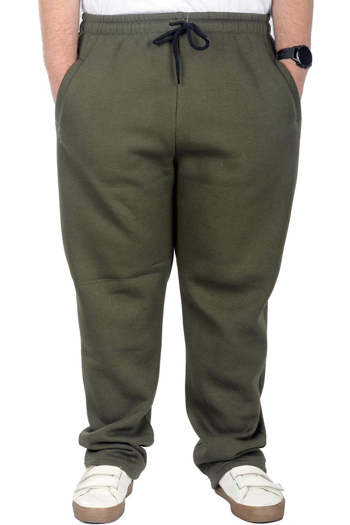 Mode XL Büyük Beden Erkek Eşofman Altı Classic 3 İp 11103 Haki