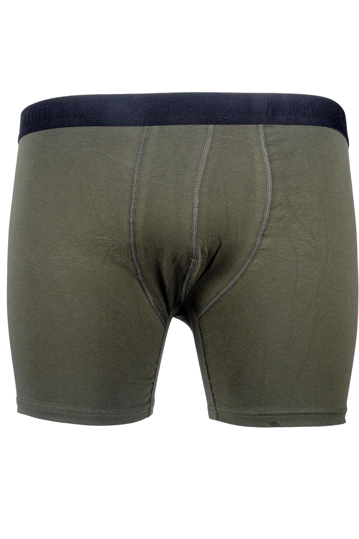 Mode XL Buyuk Beden Erkek Likra Boxer 6350 Haki