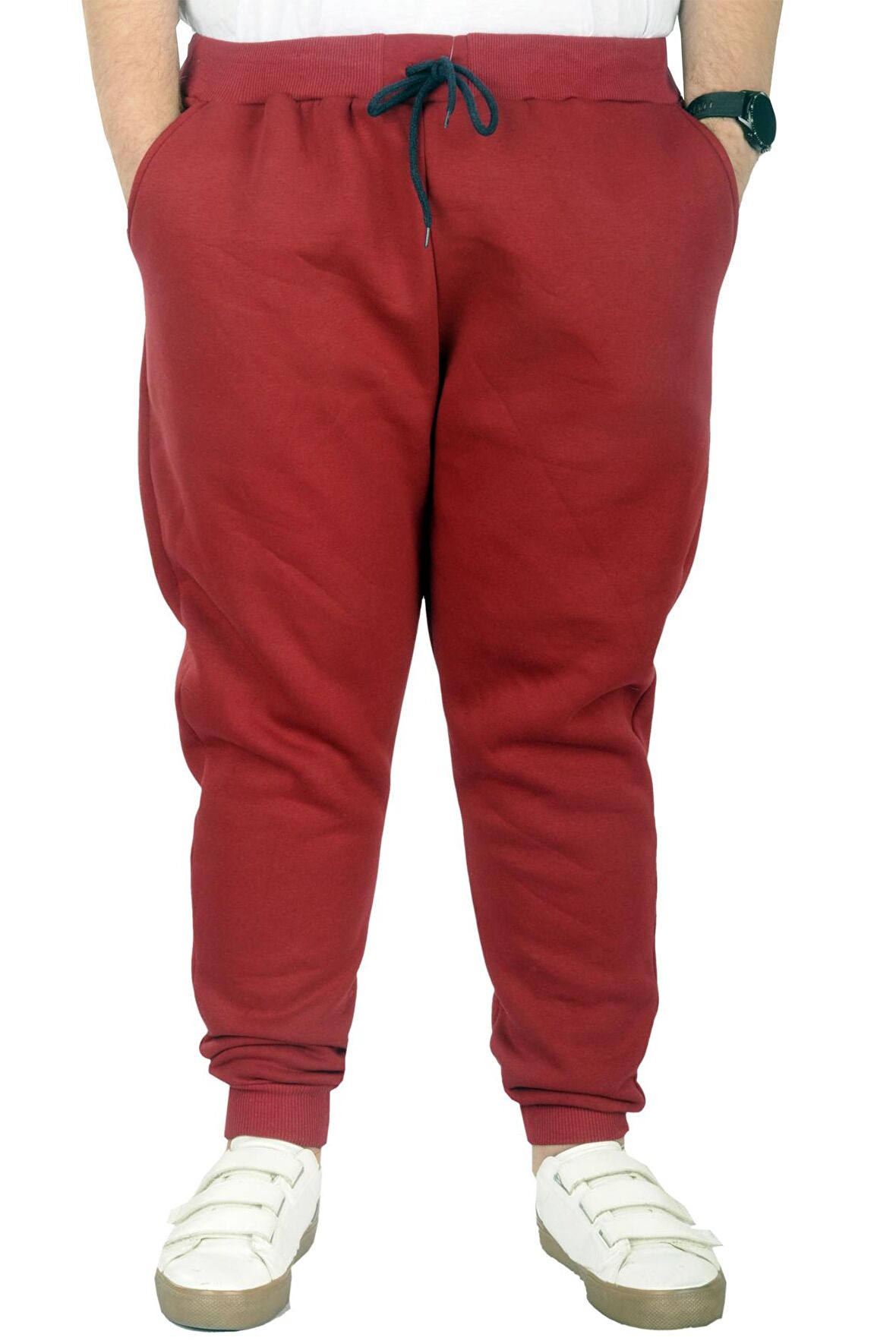 Mode XL Büyük Beden Erkek Esofman Altı 3ip 20583 Bordo