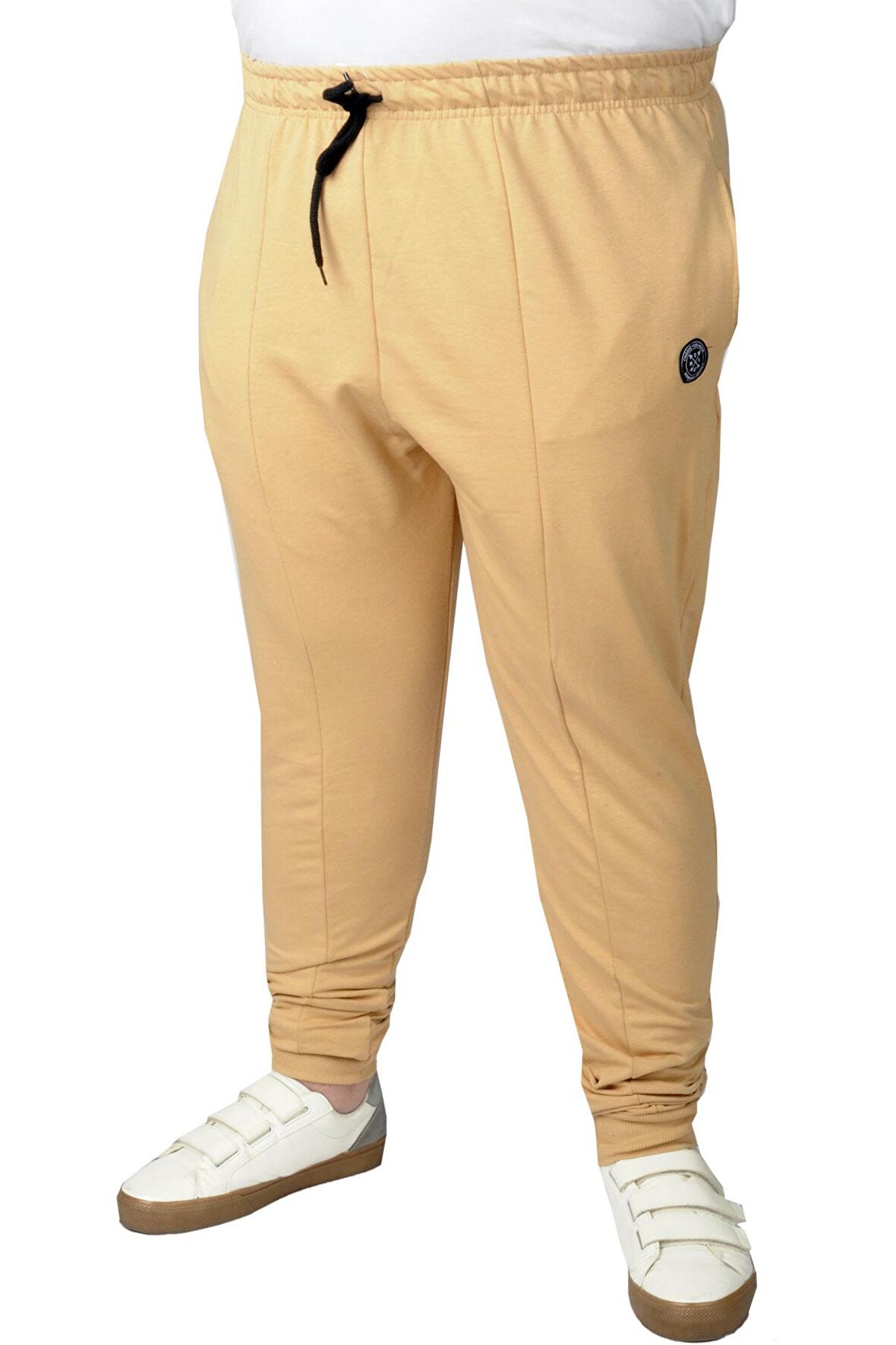 Mode XL Büyük Beden Eşofman Altı Parçalı MD 22014 Bej