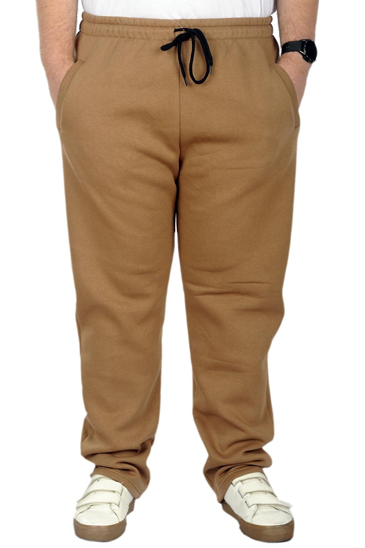 Mode XL Büyük Beden Erkek Eşofman Altı Classic 3 İp 11103 Sütlü Kahve