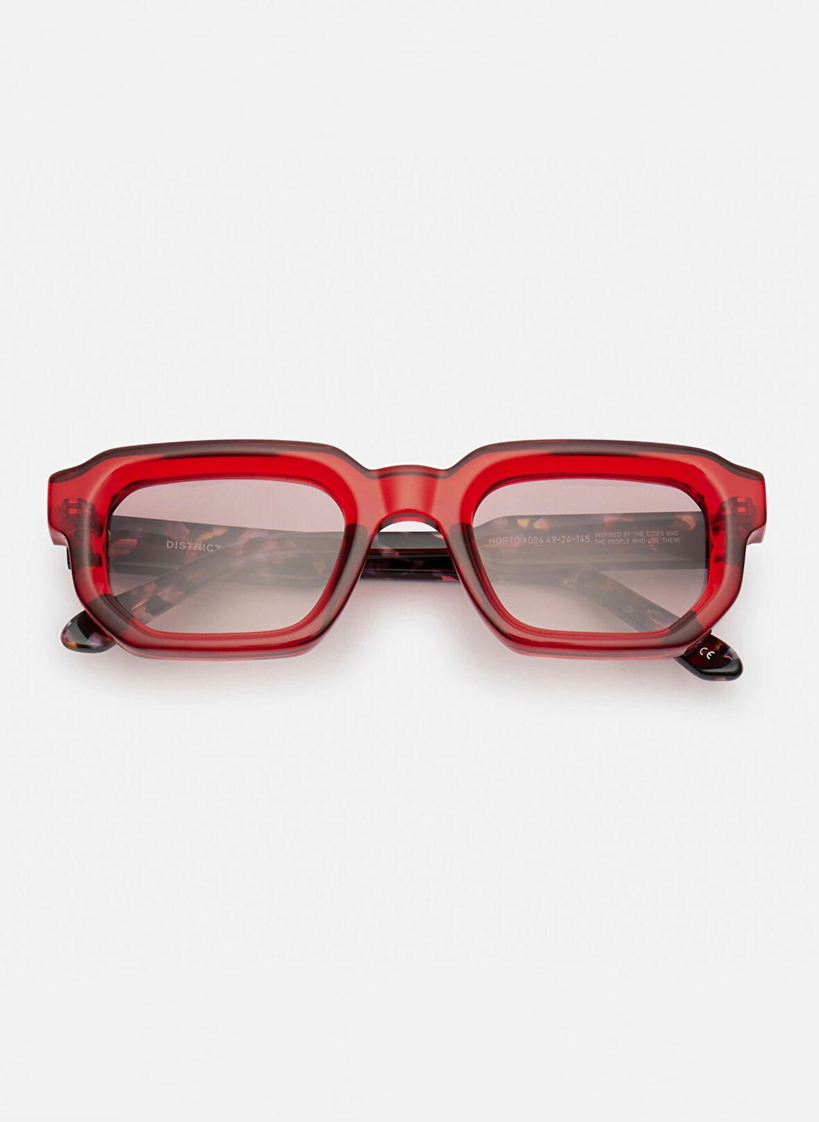 District People Kırmızı Unisex Güneş Gözlüğü DCP HORTO 004 Mis.U
