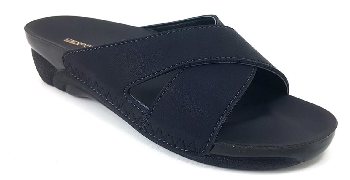 Ceyo Venedik 9 Anatomik Kadın Terlik Siyah