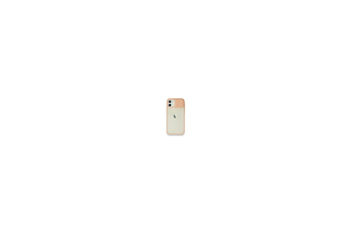 AMORİX IPHONE 12 KAMERA SÜRGÜLÜ RENKLİ KENARLI SİLİKON KILIF