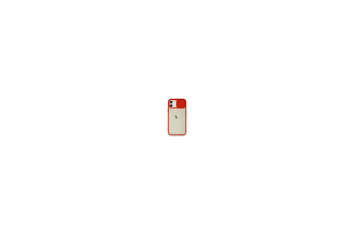AMORİX IPHONE 12 KAMERA SÜRGÜLÜ RENKLİ KENARLI SİLİKON KILIF