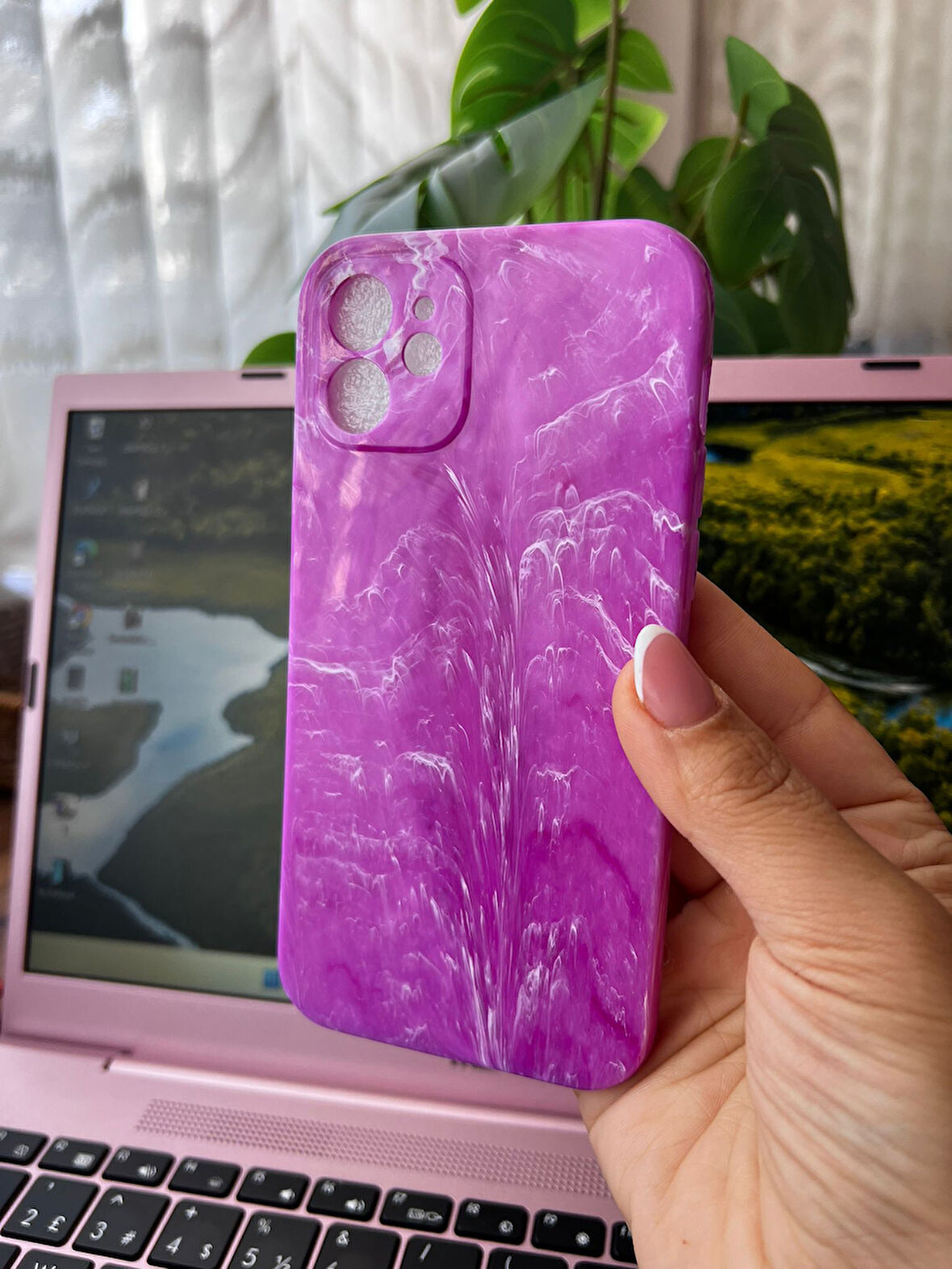 ARMORİX IPHONE 12 MERMER DESENLİ SİLİKON KILIF