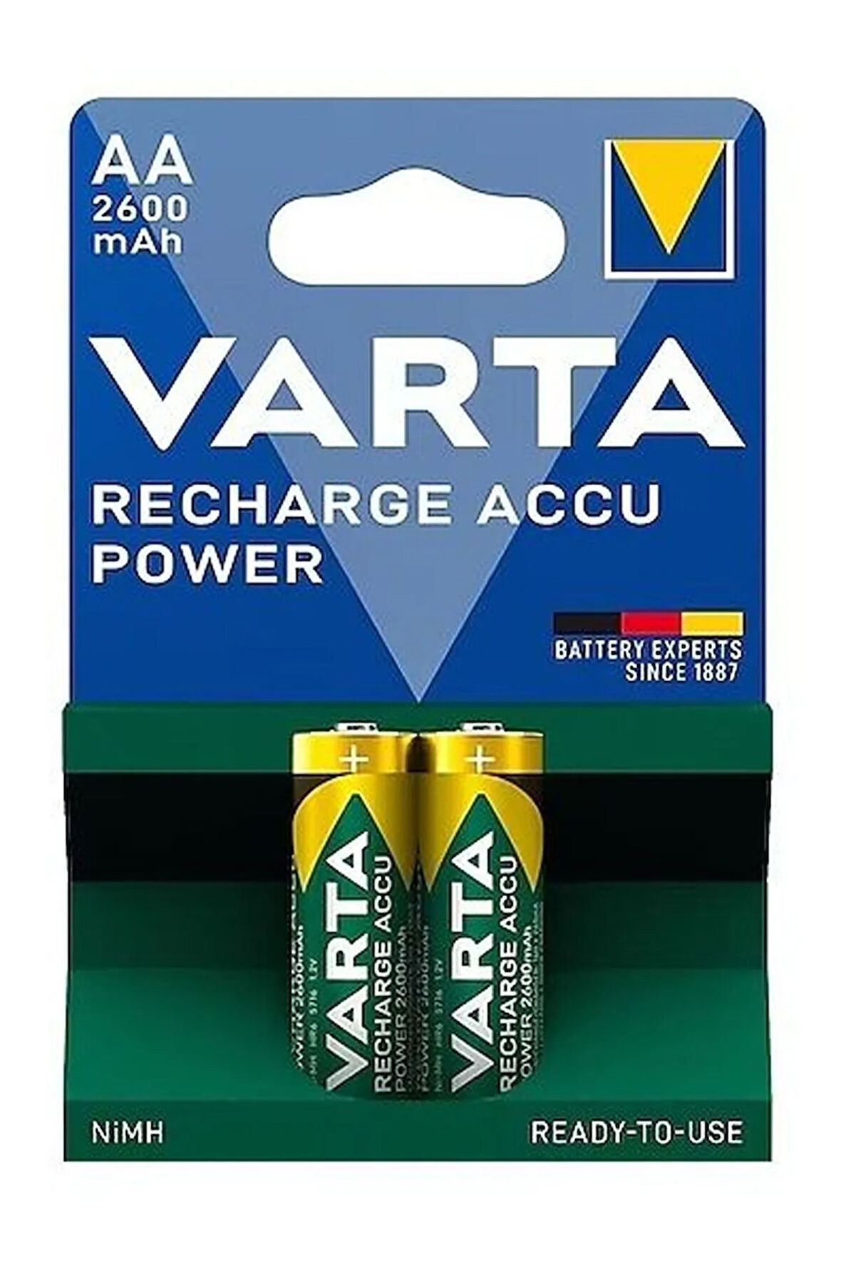 2600 mAh AA Accu Power Şarj Edilebilir Kalem Pil 2’li