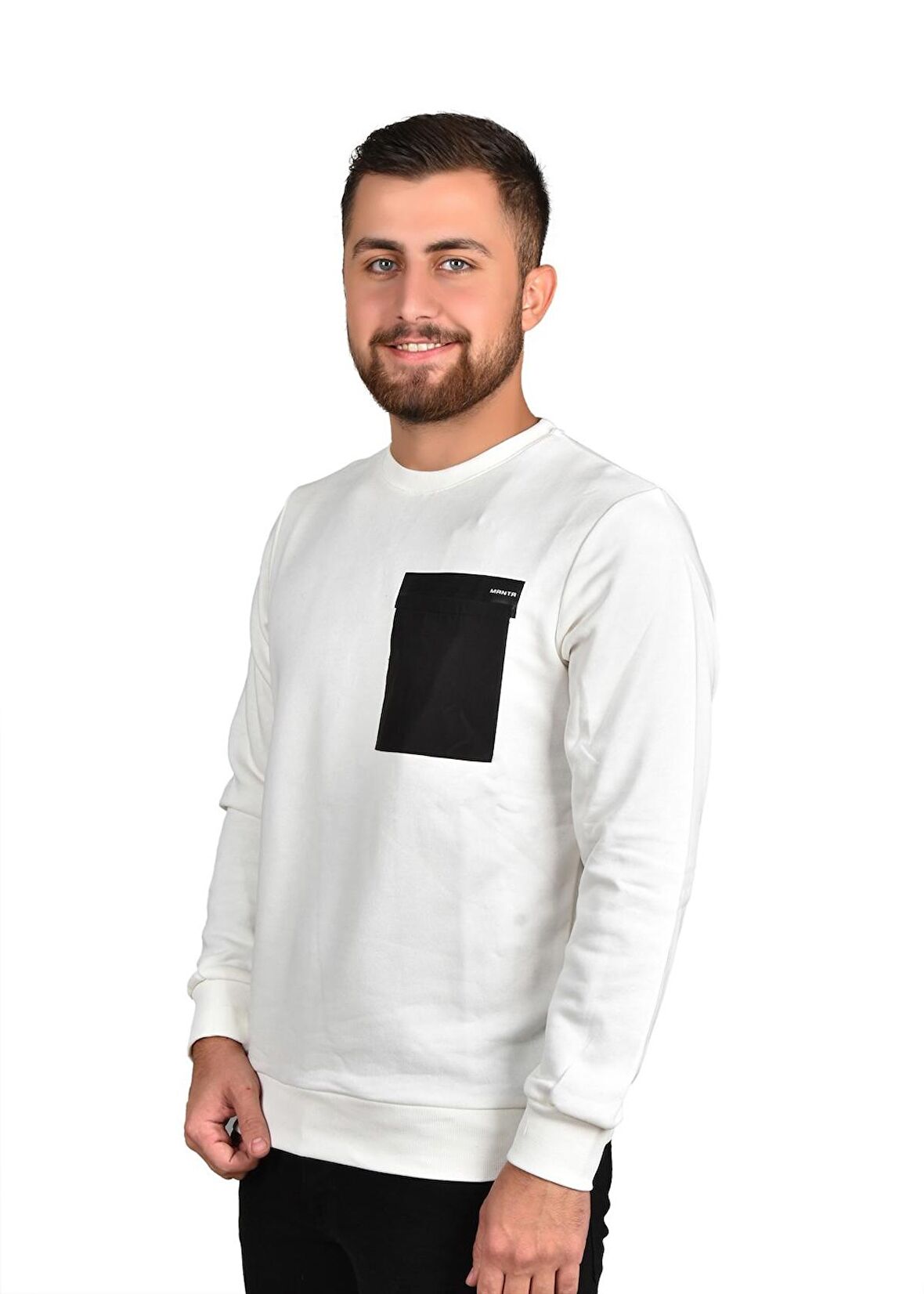 MANTA 5323 Cep Baskılı Sweatshirt