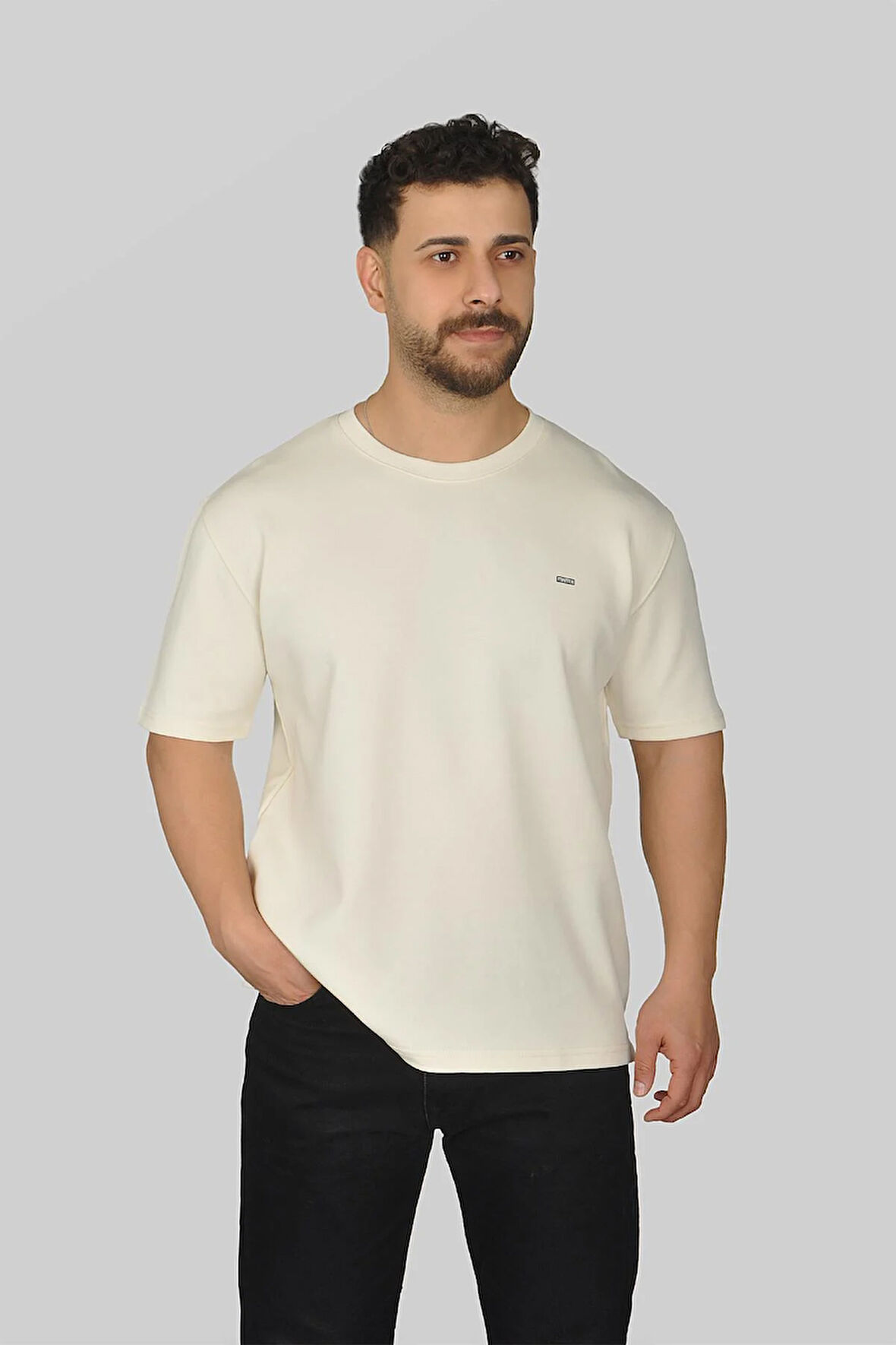 Manta 2772 Bisiklet Yaka Oversize Erkek T-Shirt