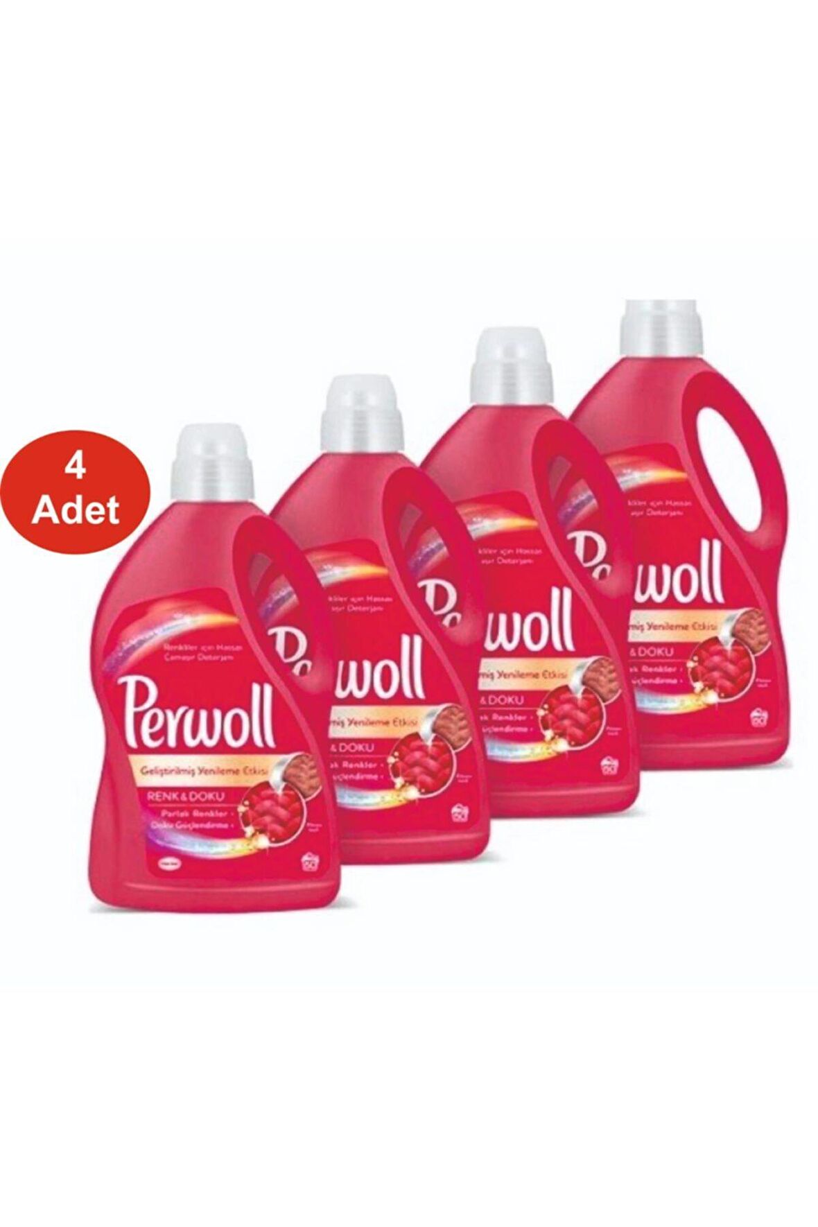 Sıvı Çamaşır Deterjanı Canlı Renkler 3 Lt 4 Lü Avantaj Paket