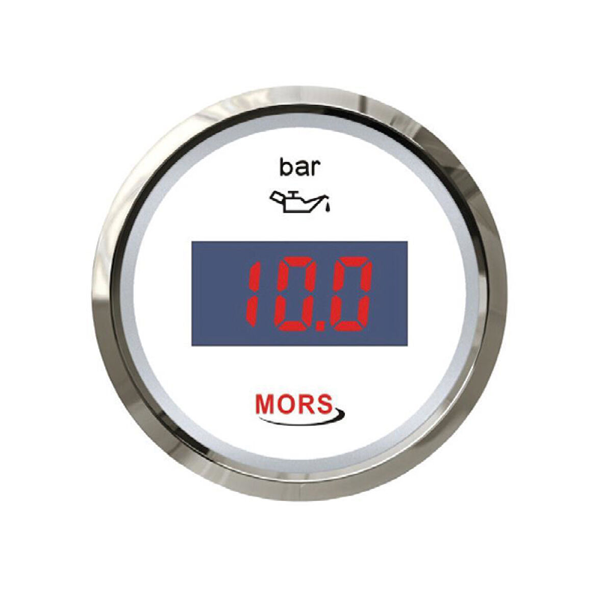 Mors Dijital Yağ Gouml;stergesi   5 Bar 12-24 Volt Beyaz