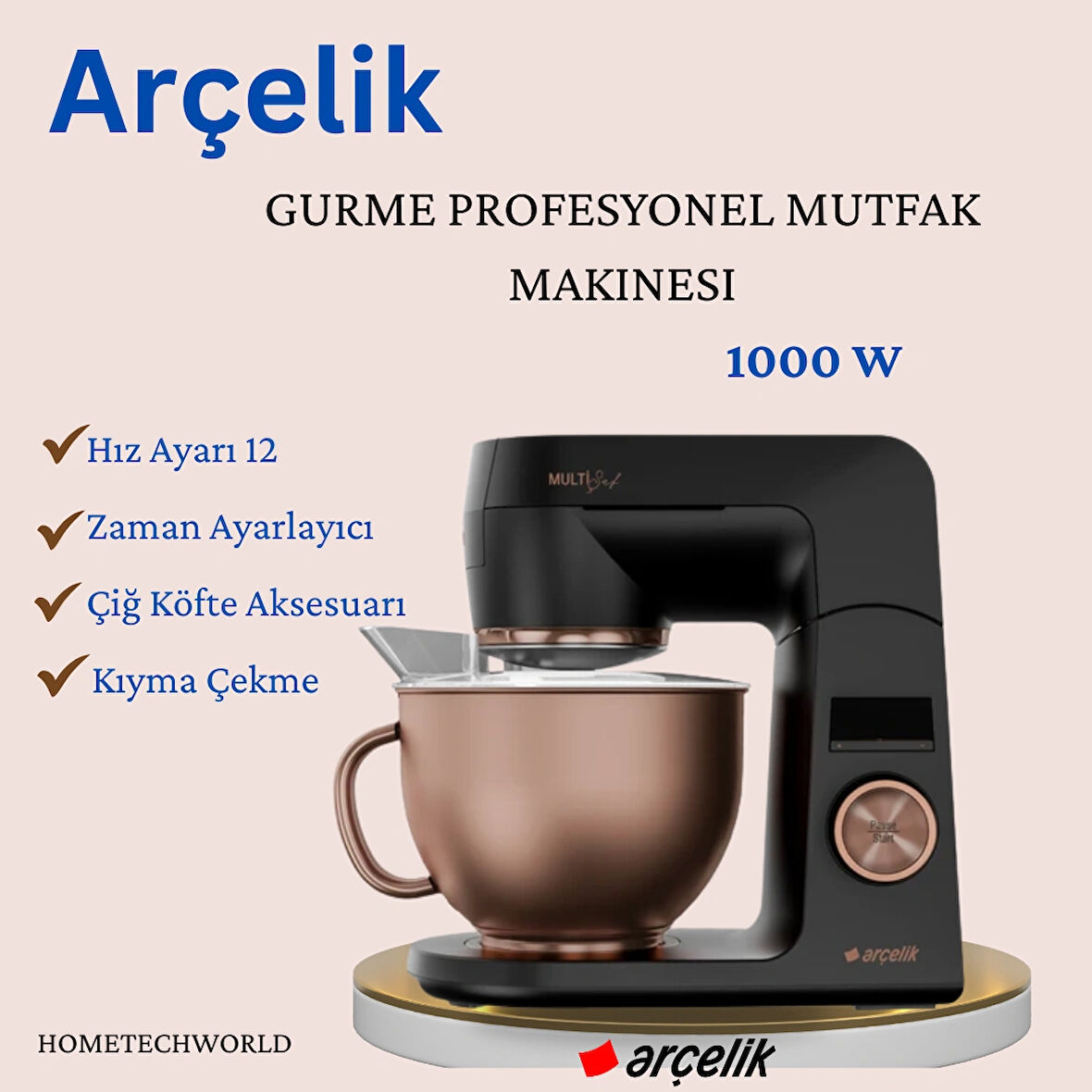 Arçelik DS Gurme 1000 W Profesyonel Mutfak Şefi