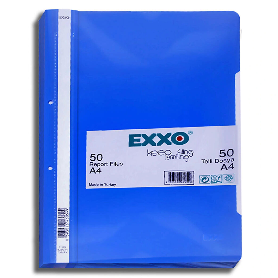 Exxo Mavi Telli Dosya 31x23 cm (50 Adet)