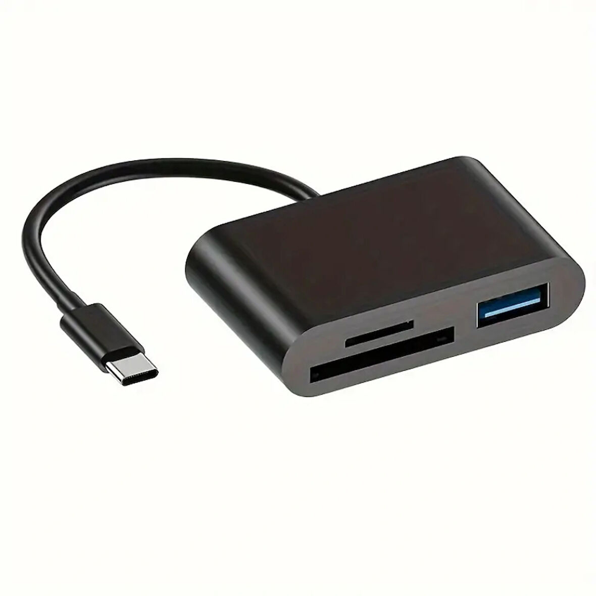 Usb Type-C To SD Micro SD TF Kart Okuyucu ve USB Çevirici 3 in 1 Dönüştürücü Adaptör