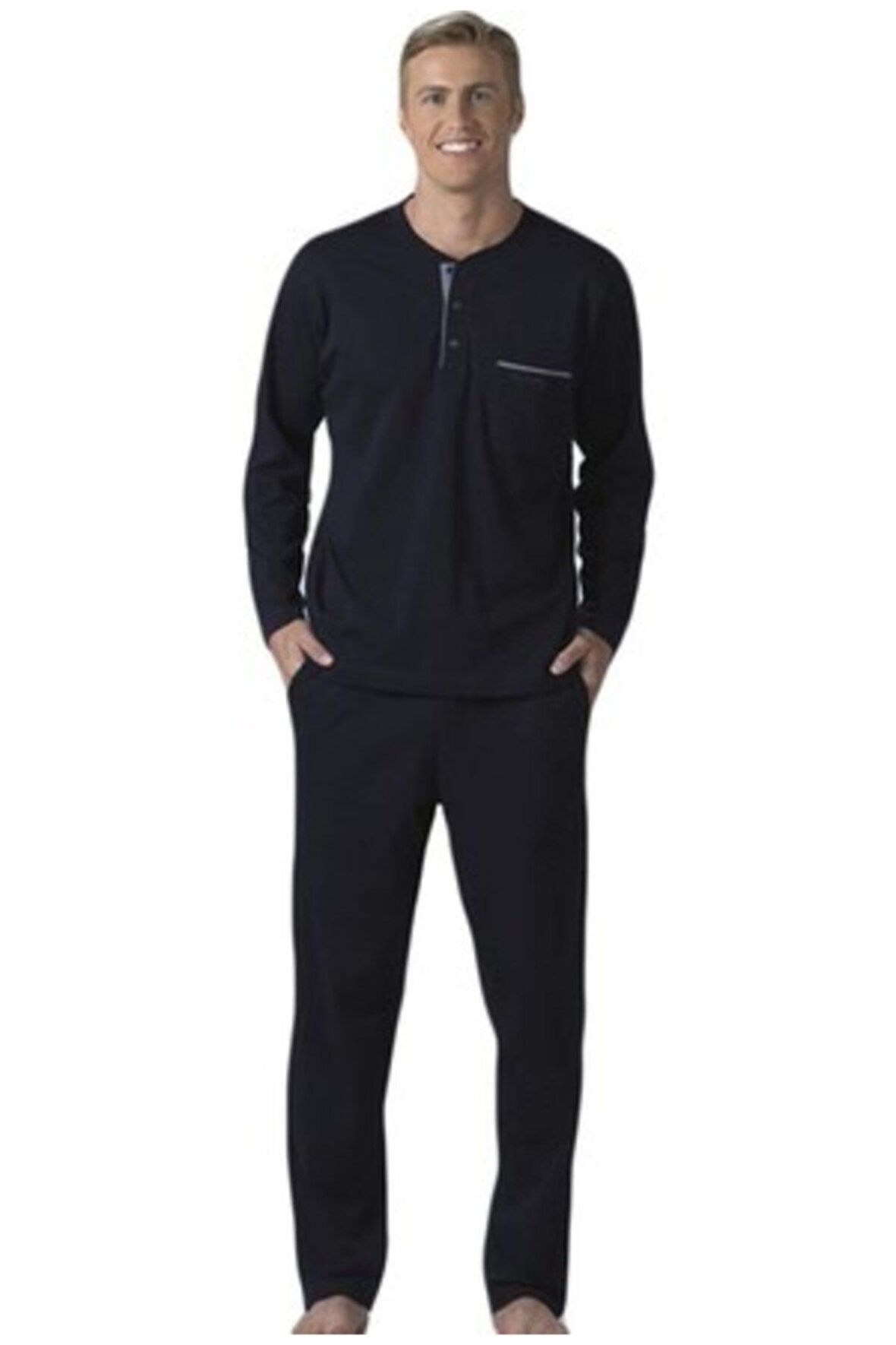 Erkek Lacivert Pijama Takımı