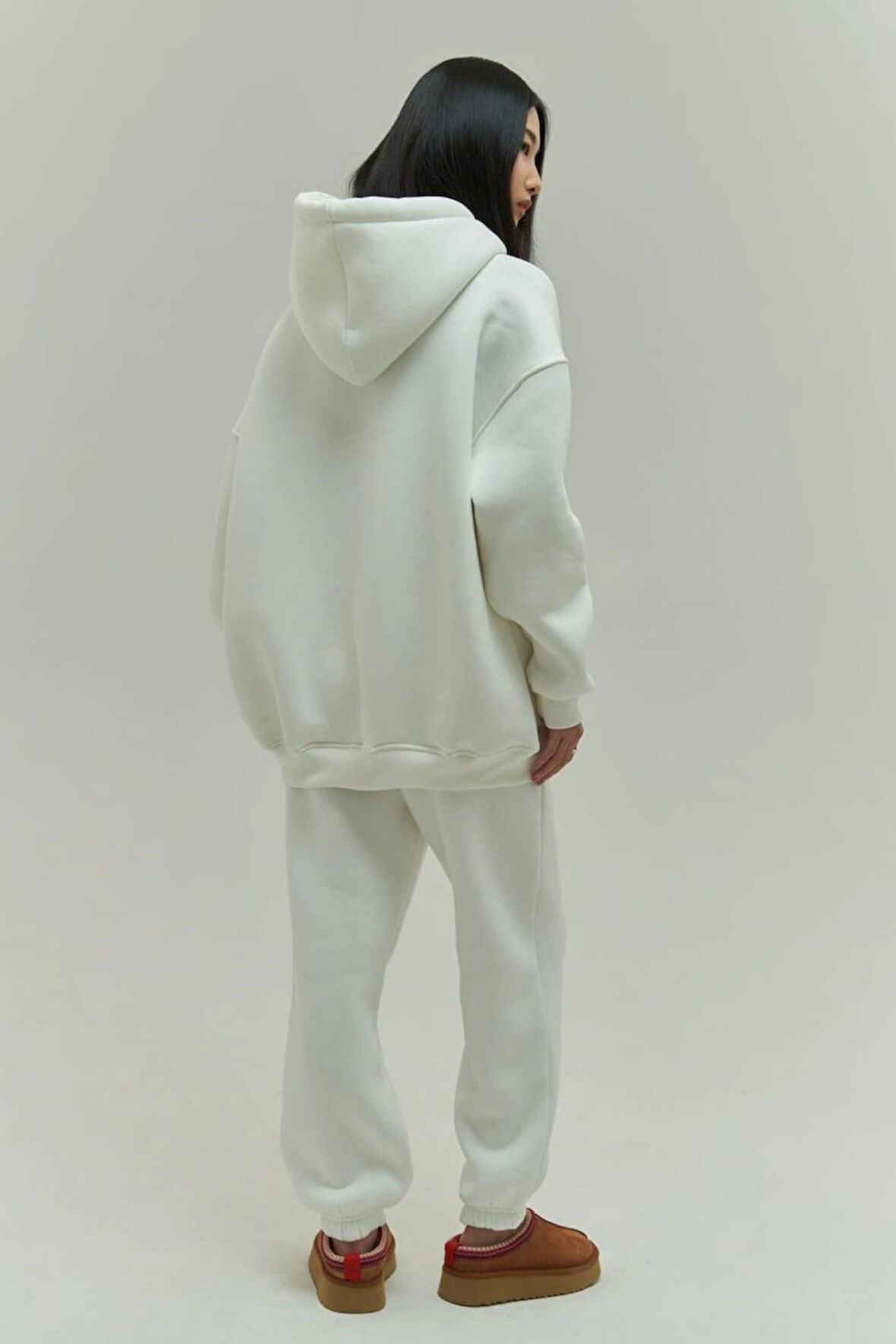 Kadın Oversize 3 İplik Şardonlu Eşofman Takımı – Kışlık