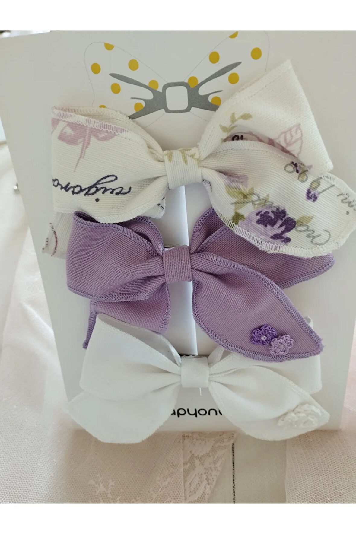 3'lü Set Fiyonk Toka - Çok Renkli - Organik & El Yapımı