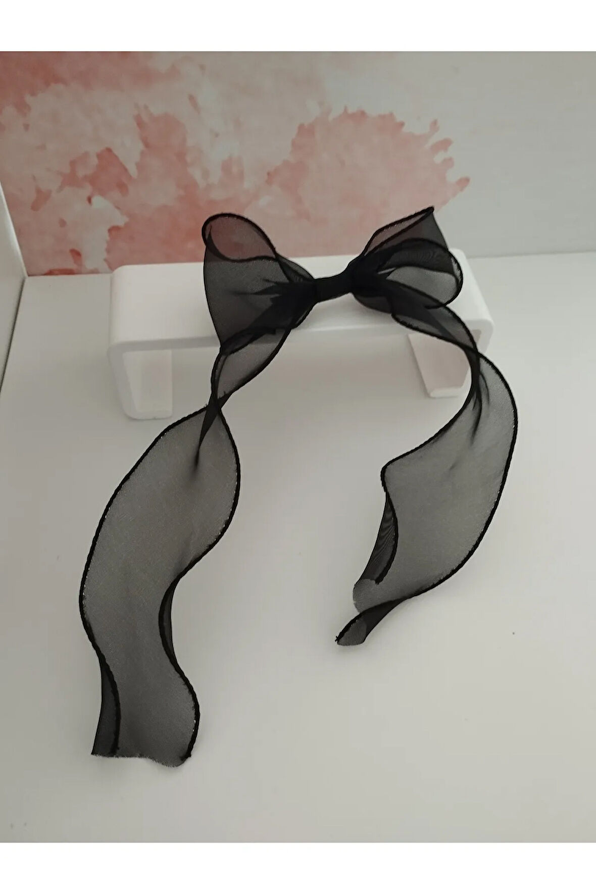 Fiyonk Tül Toka - Siyah - Organik & El Yapımı