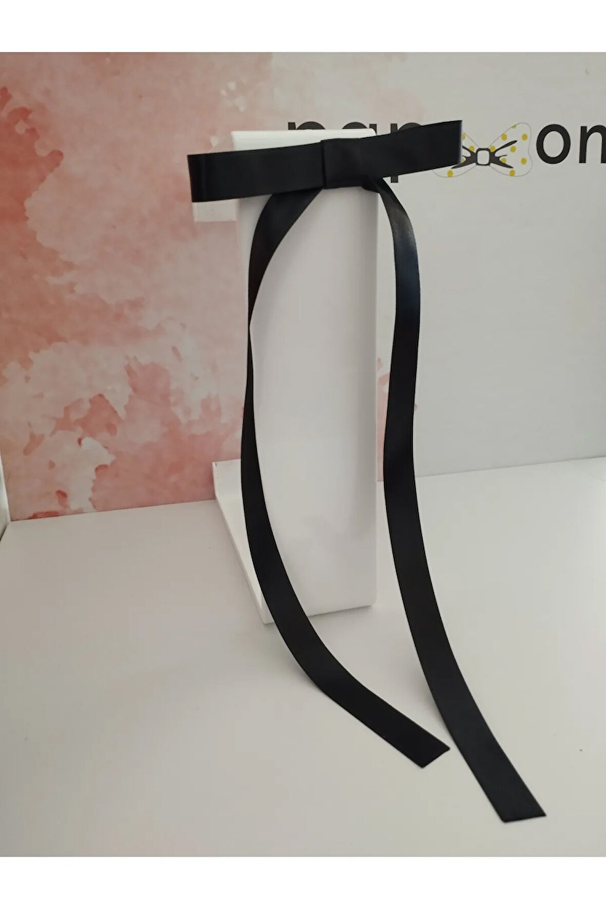 Fiyonk Kurdele Toka - Siyah - Organik & El Yapımı