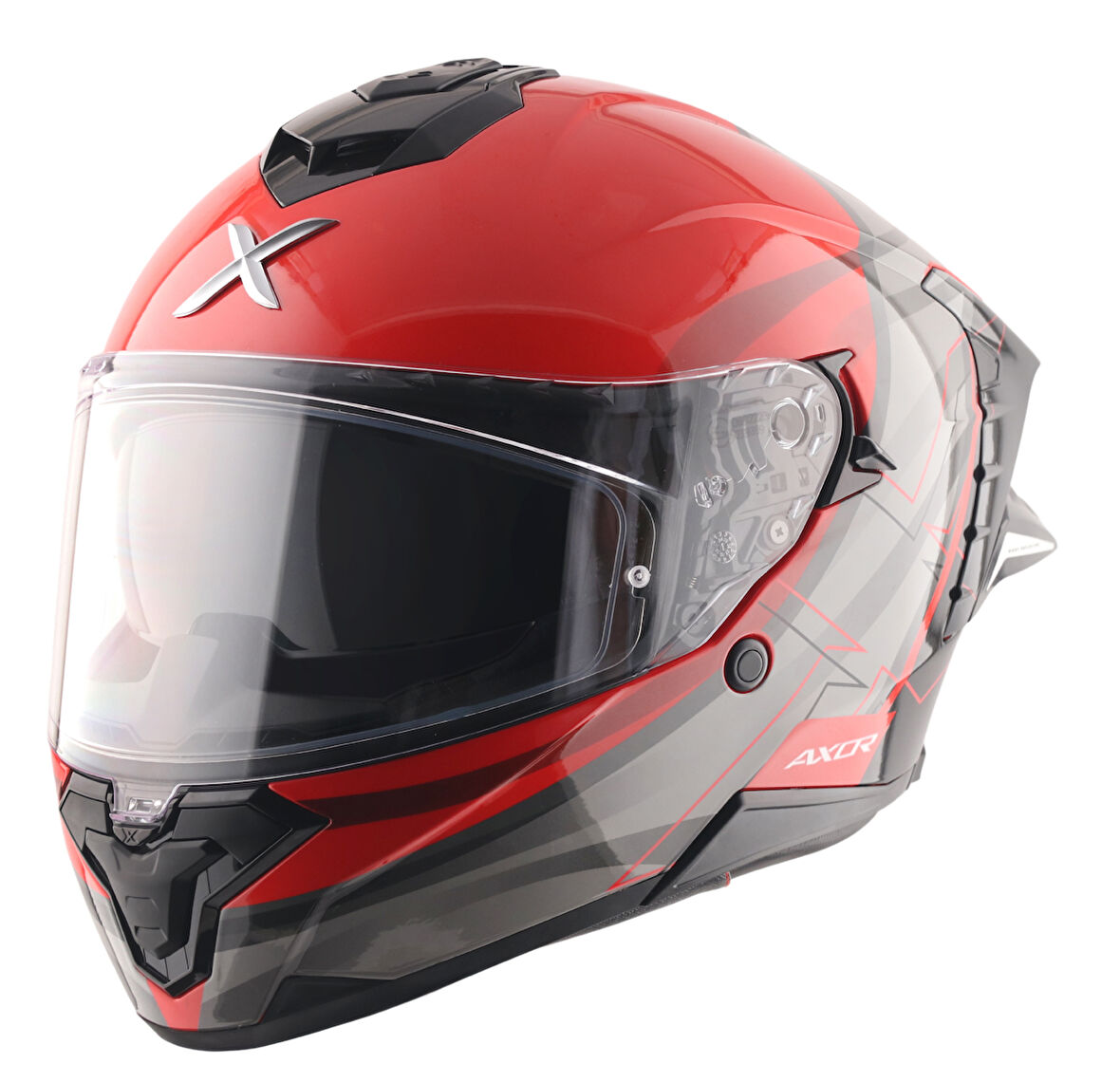 Brutale Surges Kask Black Red - Pinlock Dahil