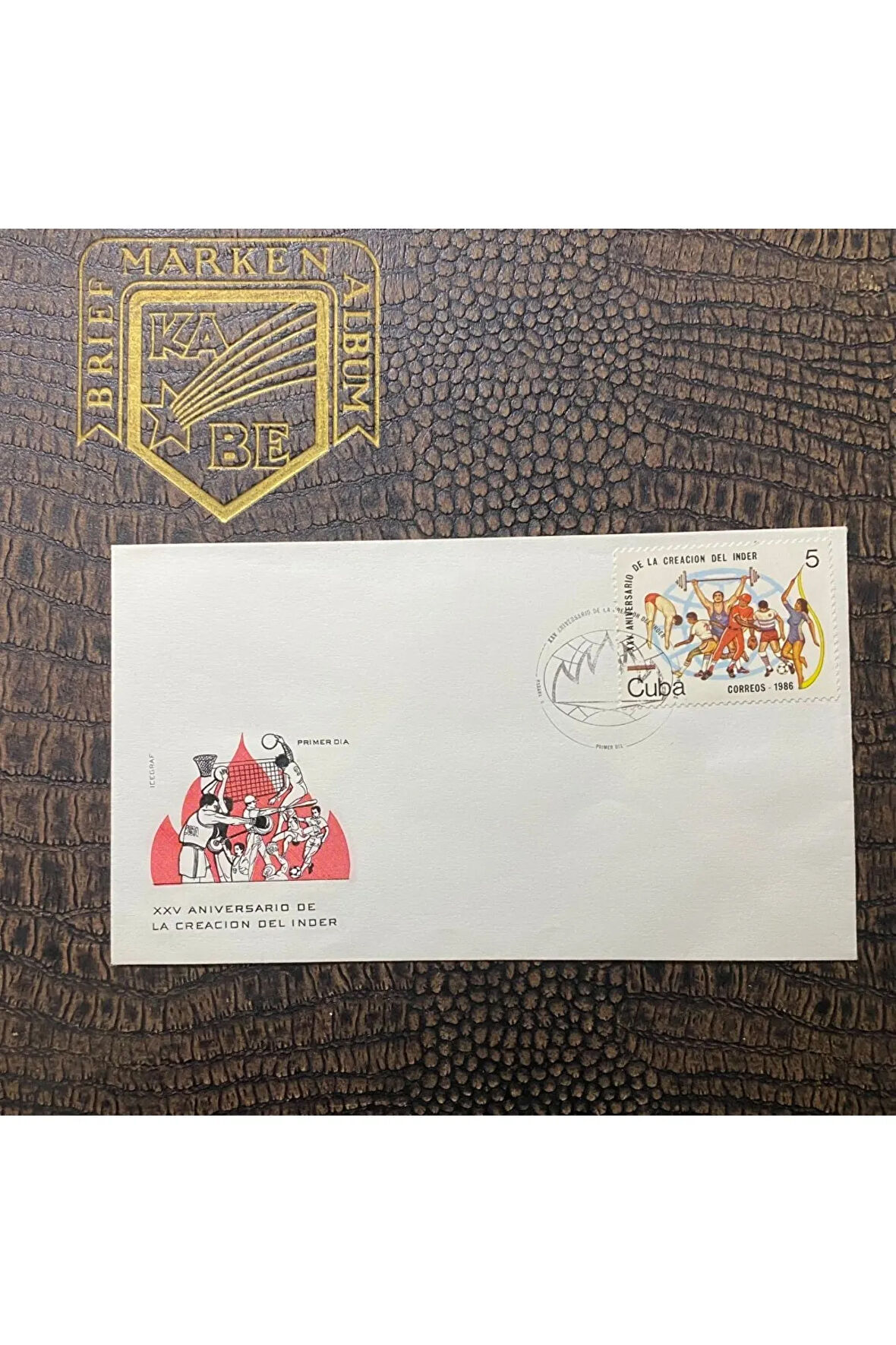 Cuba FDC / Küba İlk gün Zarfı IIV ANİVERSARİO DE LA CREACİON DEL İNDER