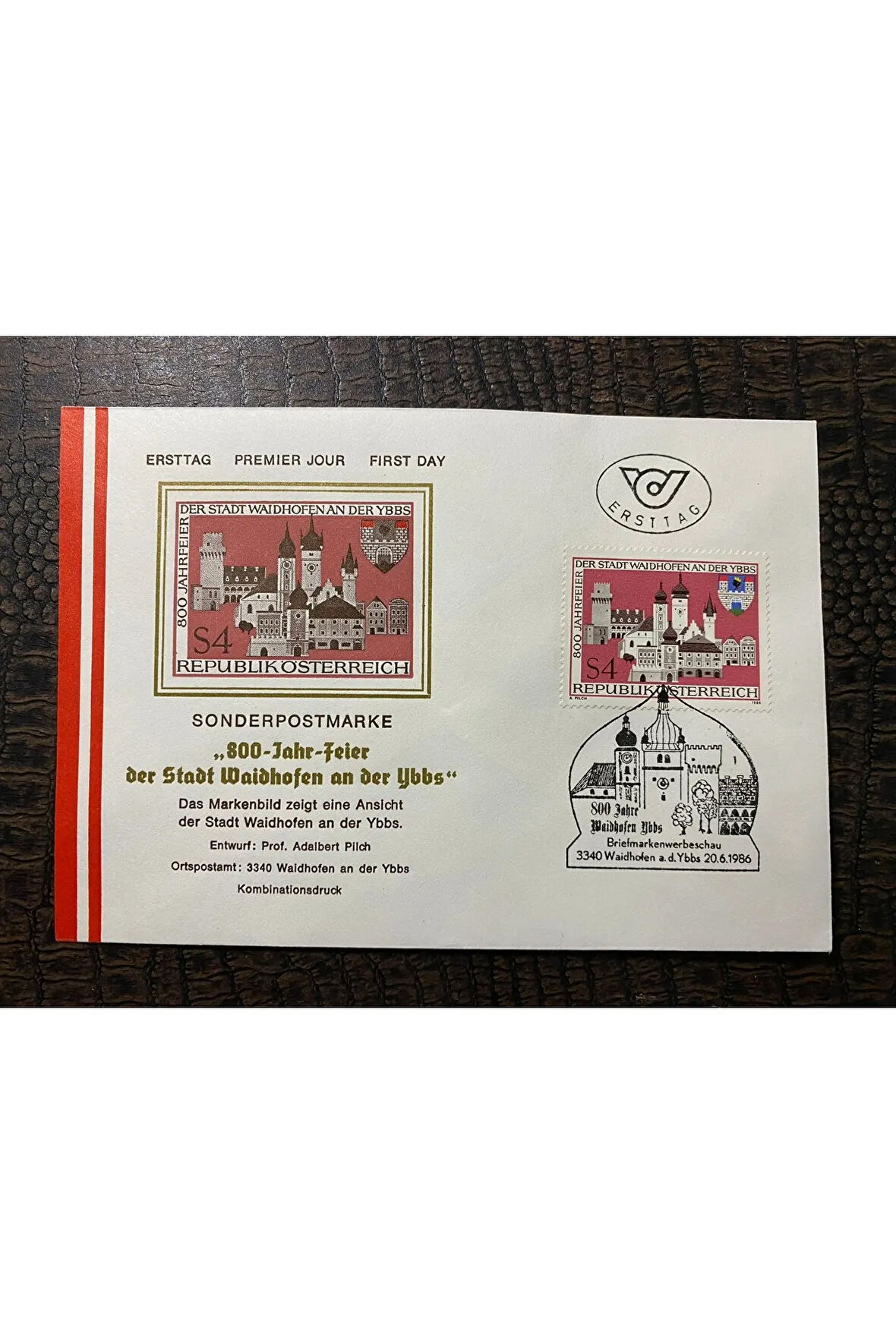 Österreich FDC AVUSTURYA 1985 Özel Pullu Özel Damgalı İlkgün Zarfı
