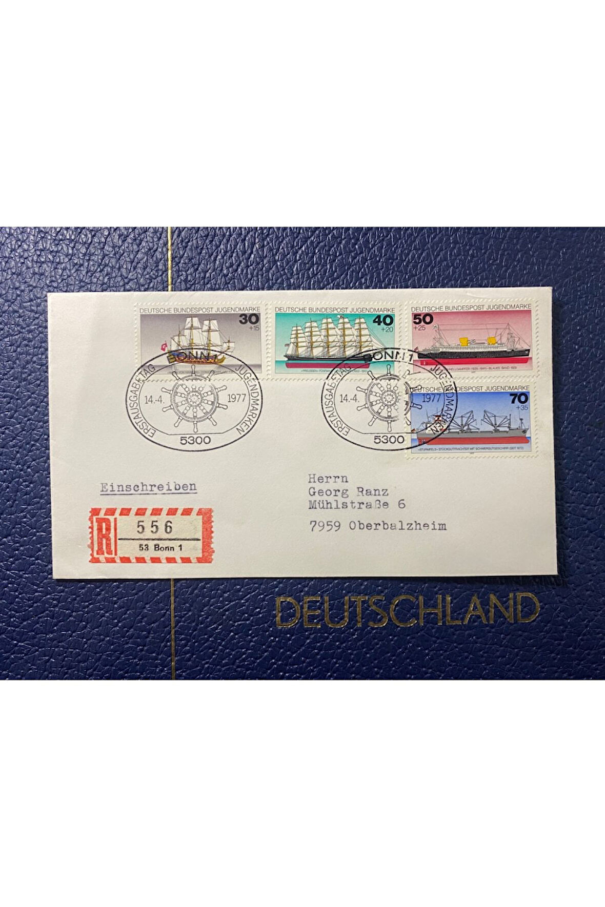 ALMANYA İLK GÜN DAMGALI ZARF FÜR DİE JUGEND TAM SERİ 1991 BONN FDC DEUTSCHLAND BRD TAAHÜTLÜ