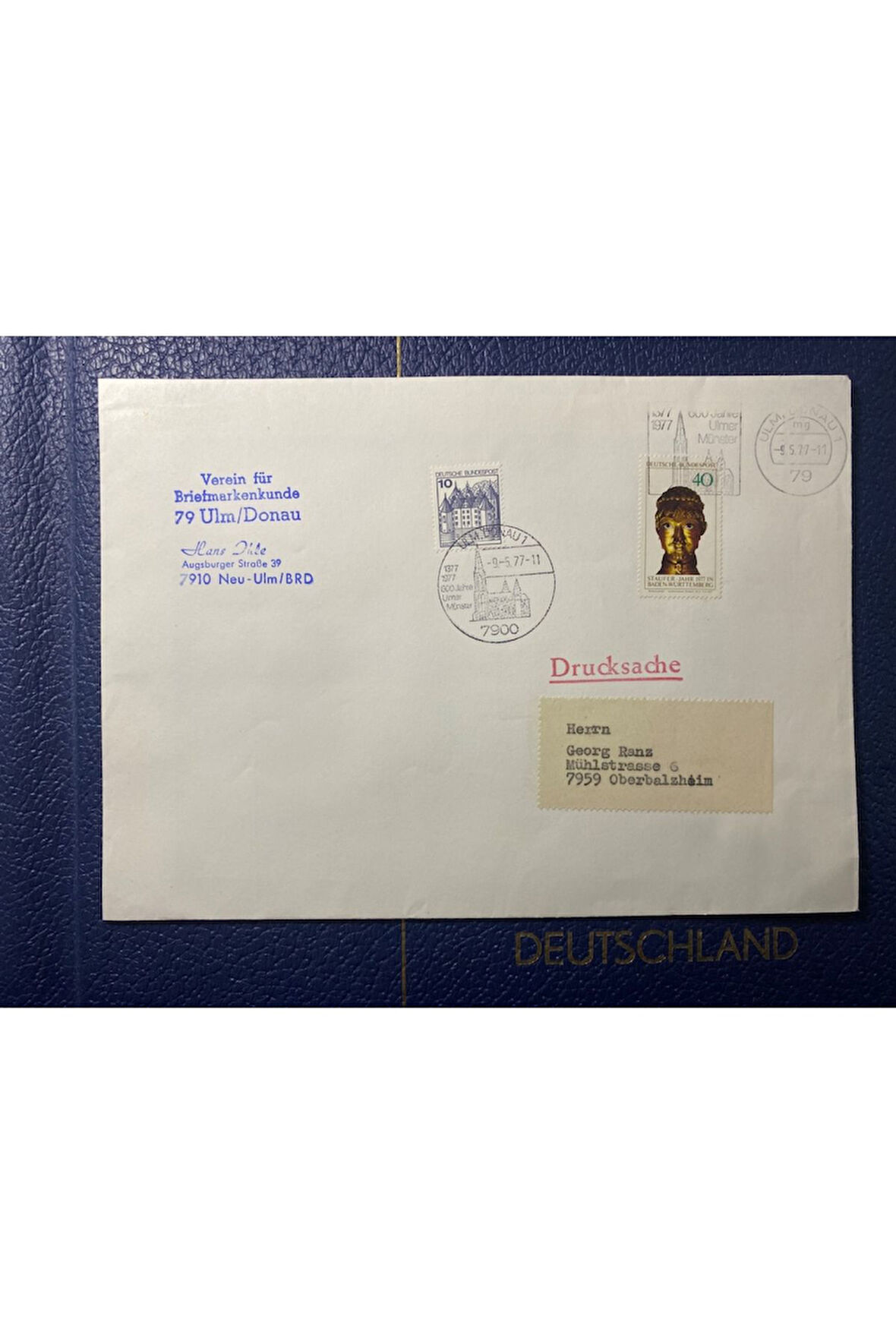 ALMANYA ÖZEL DAMGALI İLK GÜN ZARFI 600 Jahre Ulmer Münster BONN FDC DEUTSCHLAND BRD 1977