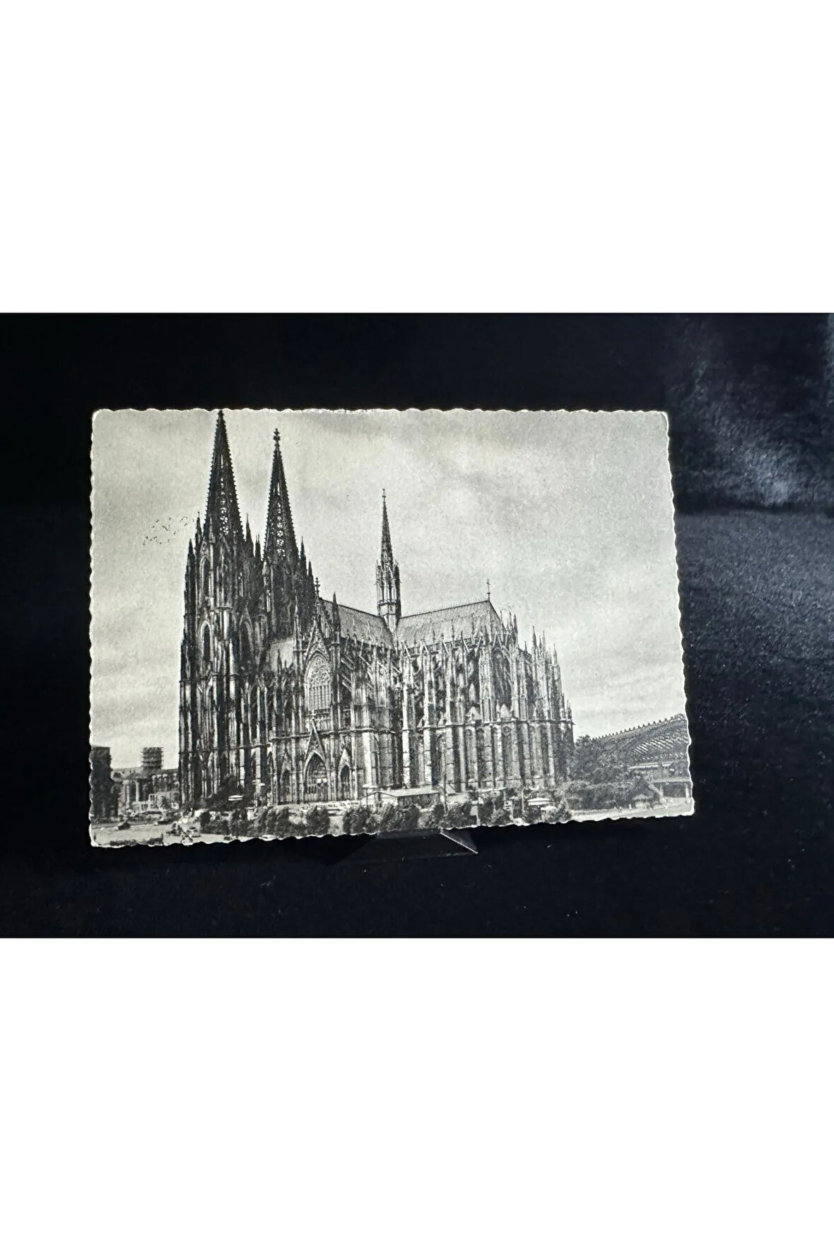 Almanya Köln Katedrali kartpostal 1956 Karneval Sadece Koleksiyonular için damgalı