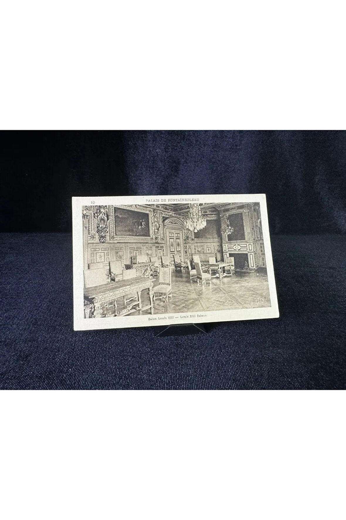 Palais FONTAINEBLEAU Salon de louis postcard Kartpostal FRANSA FONTAINEBLEAU SARAYI Taşbaskı