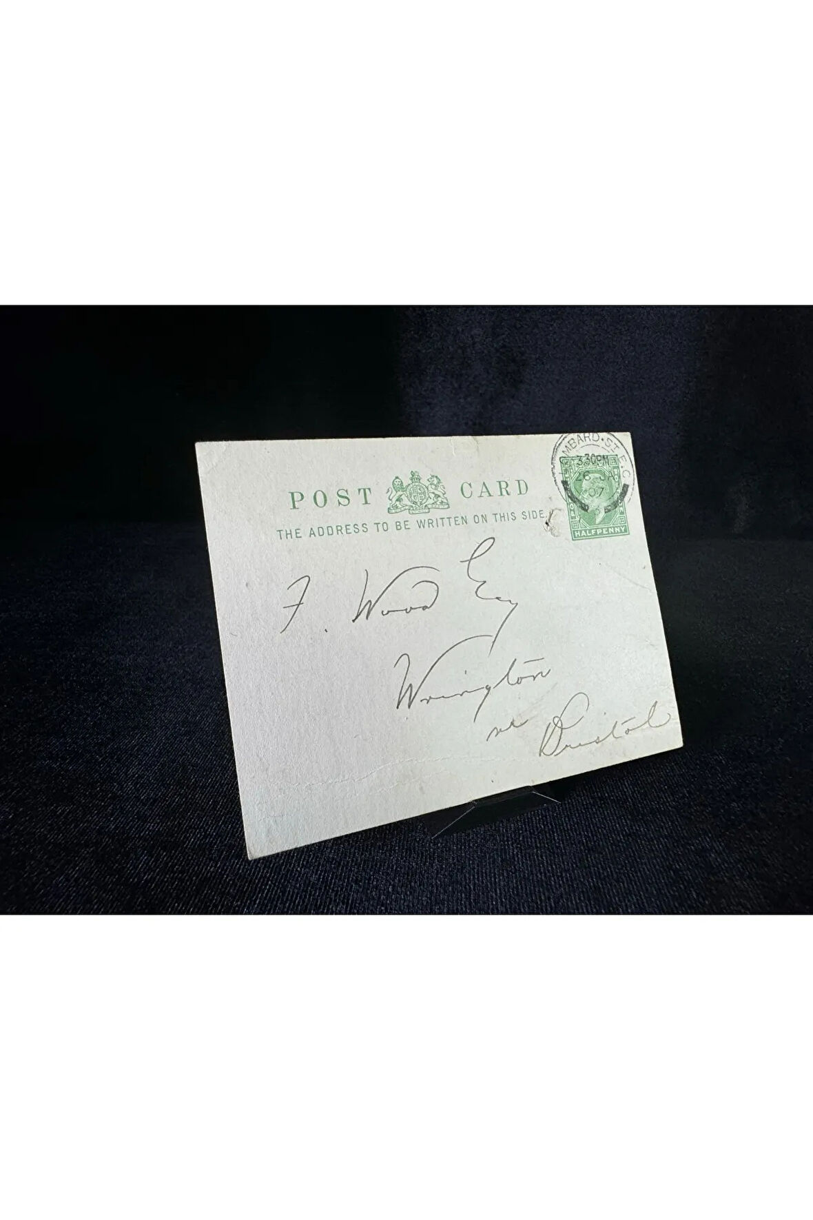 Antiye 1907 yılından İngiltere kendinden Halfpenny Pullu Postakartı