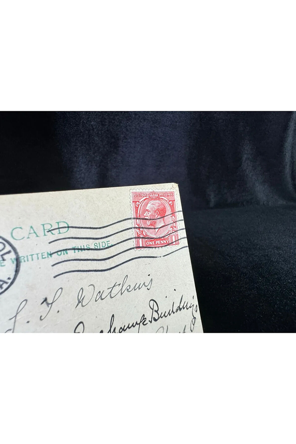 İngiltere Bristol 1923 yılından postadan geçmiş Posta Kartı One Penny Pullu
