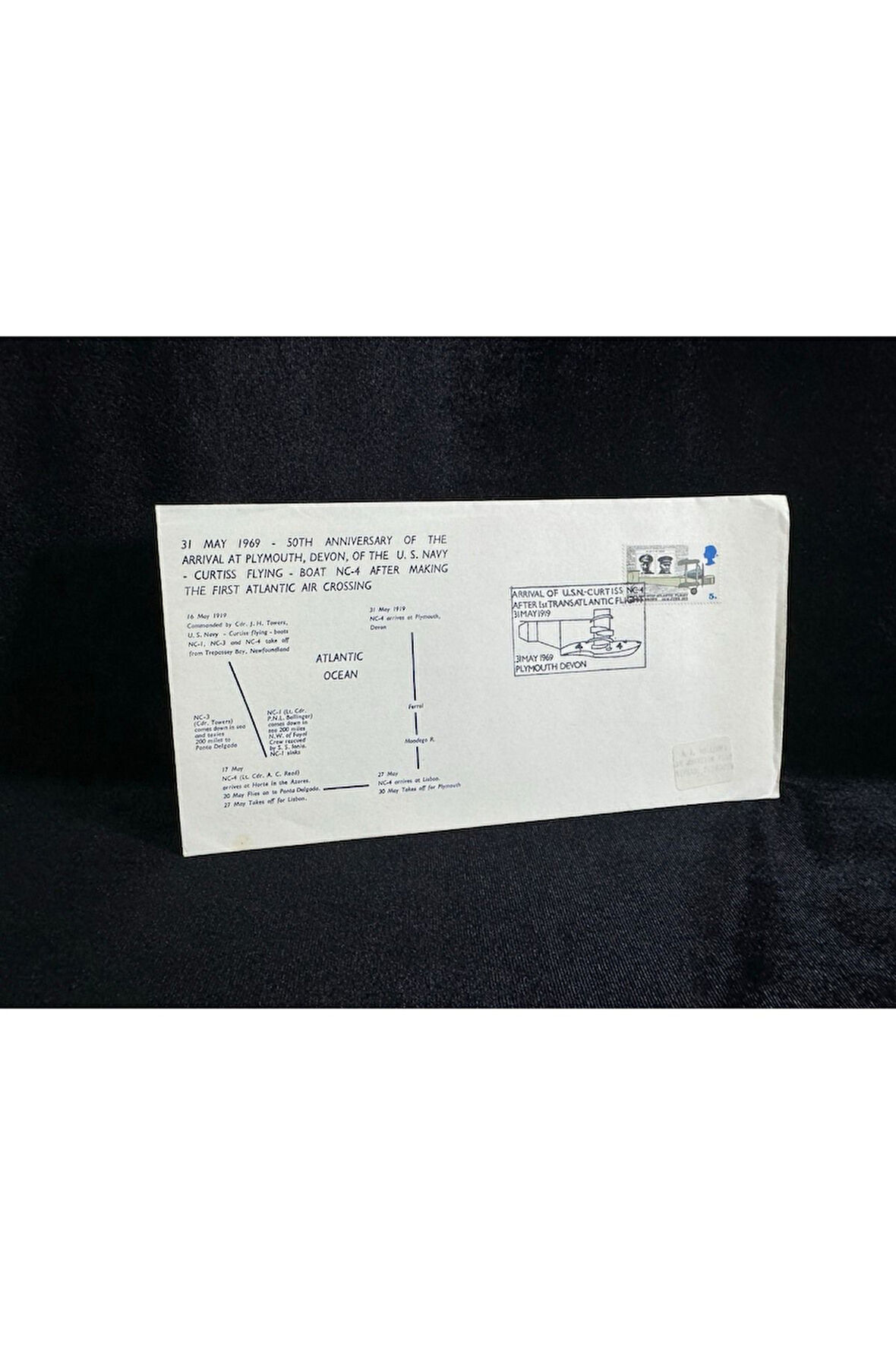 RAF İngiltere Kraliyet Deniz Hava Kuvvetleri temalı İlk Gün Zarfı 1969 fdc 50th anniversary of the