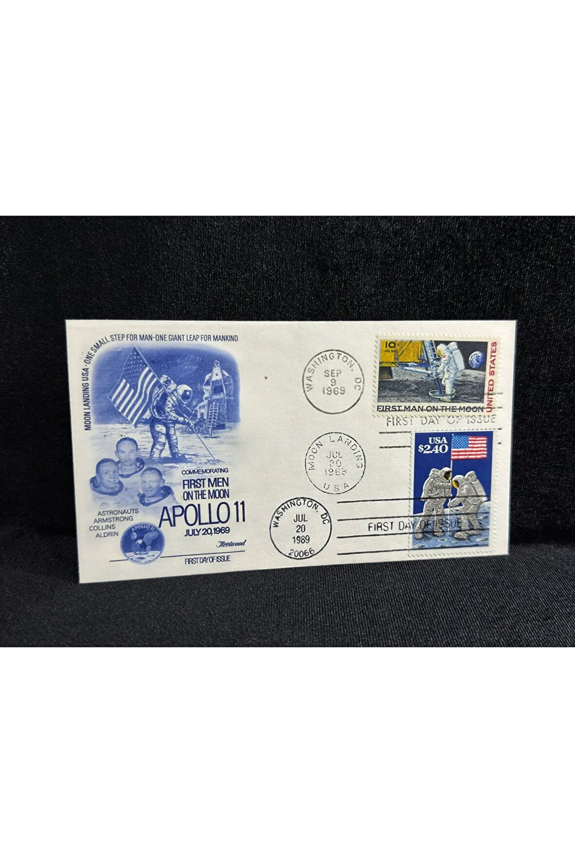 11969 AMERİKA NASA İNSANIN AYA İLK AYAK BASMA UZAY TEMALI NADİR ÖZEL GÜN DAMGALI YÜKSEK VALÖRLÜ FDC