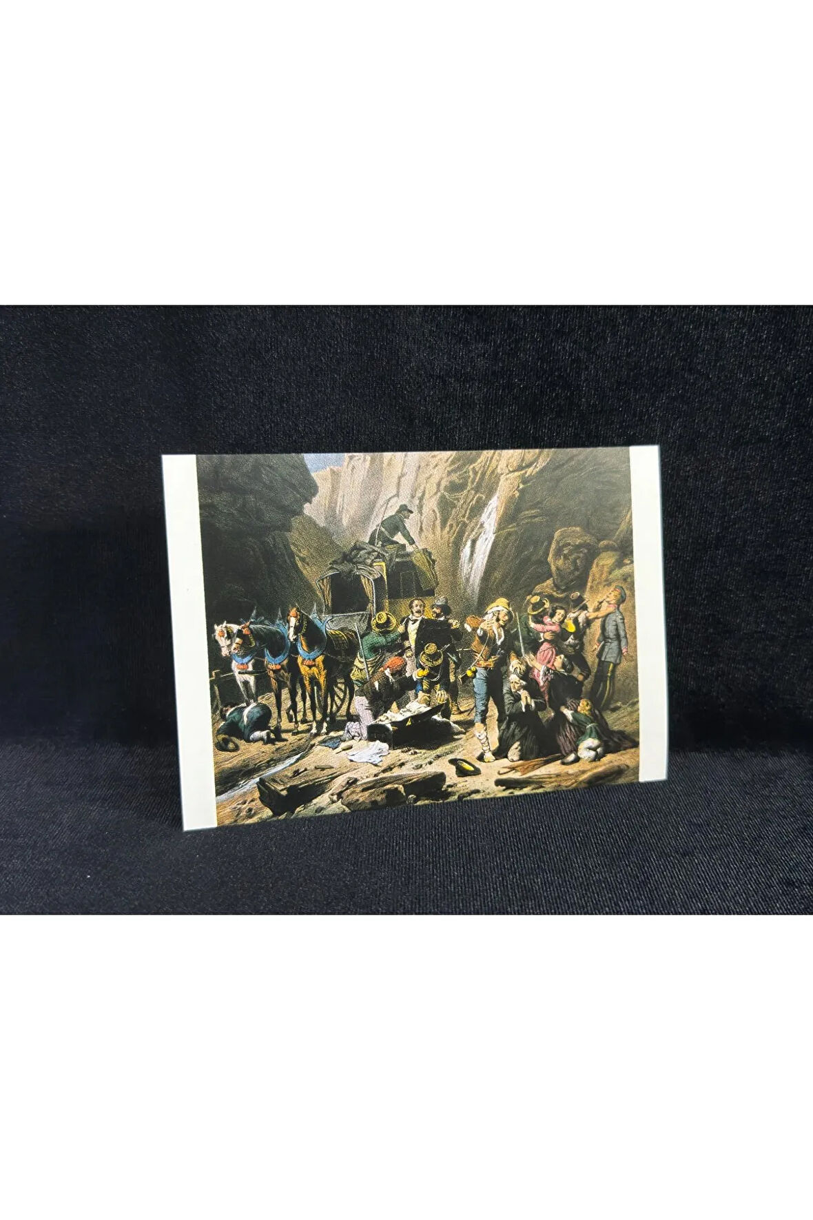 1983 Almanya Cehennem Vadisi Soygunu Überfall im Höllental Schwarzwald postcard Germany