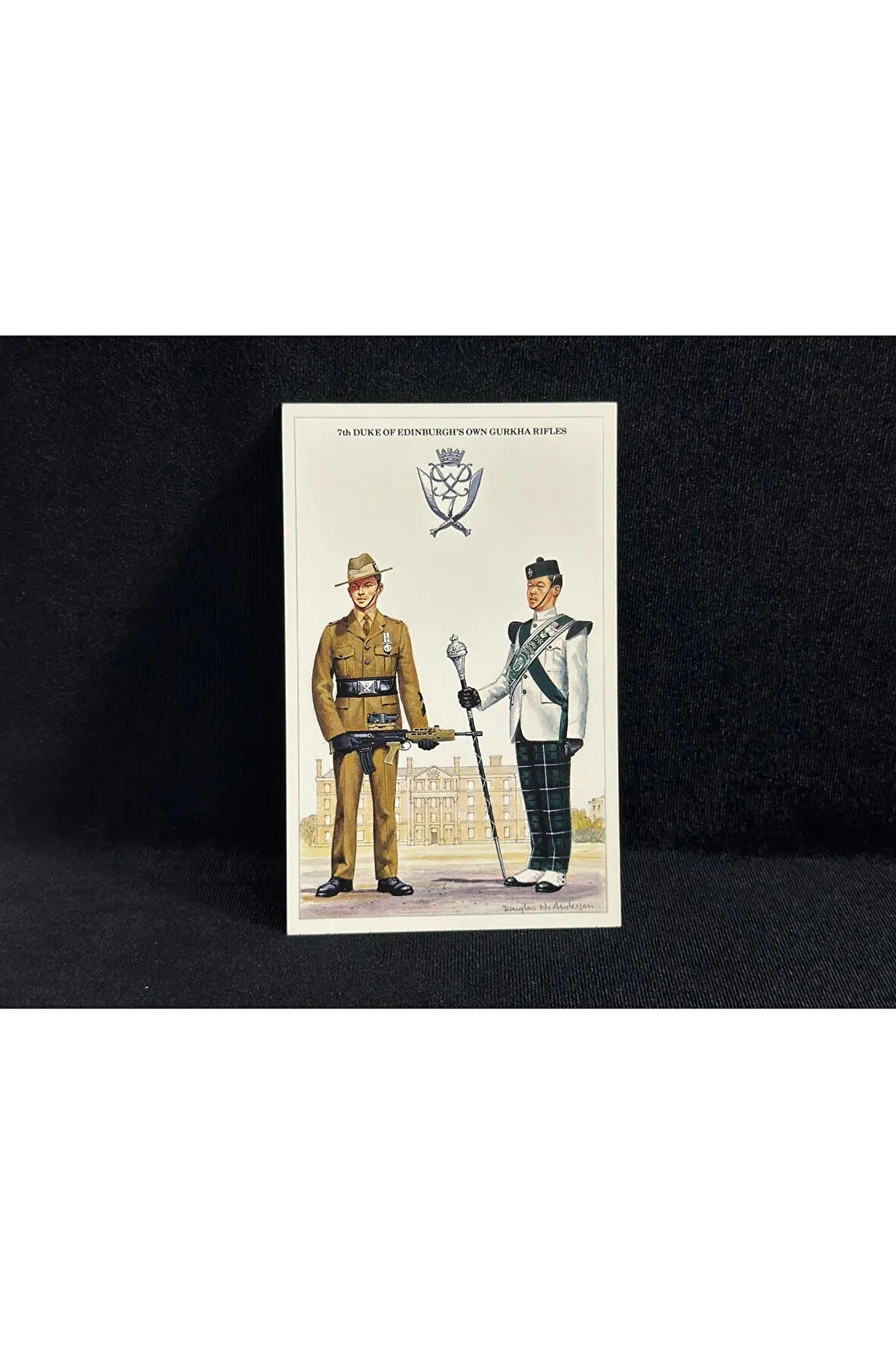 1995 İngiltere Kartpostal Britanya Ordusu Postcard The Duke Of Edinburgh's Own Gurkha Rifles Milita
