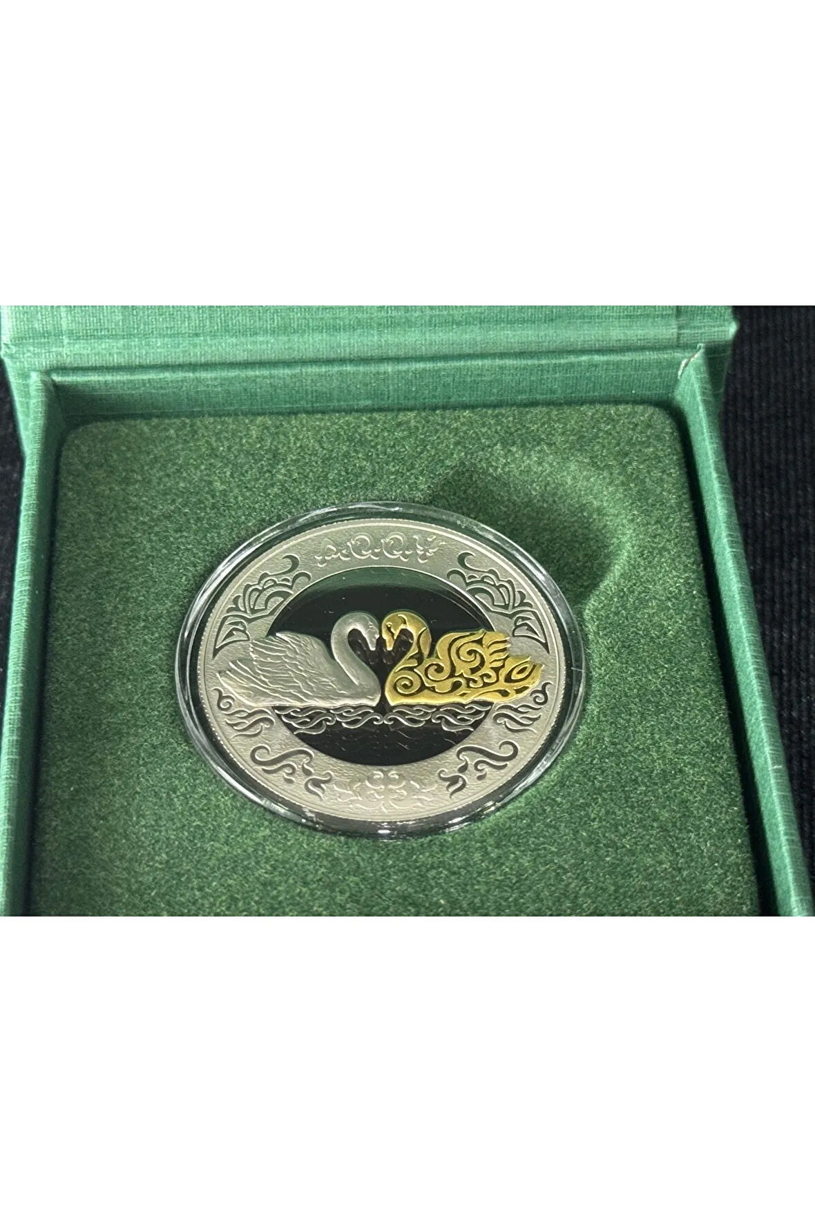 Kazakistan 200 Tenge Kuğu (Aqqu) 2021 Hatıra Para Çil Kutulu