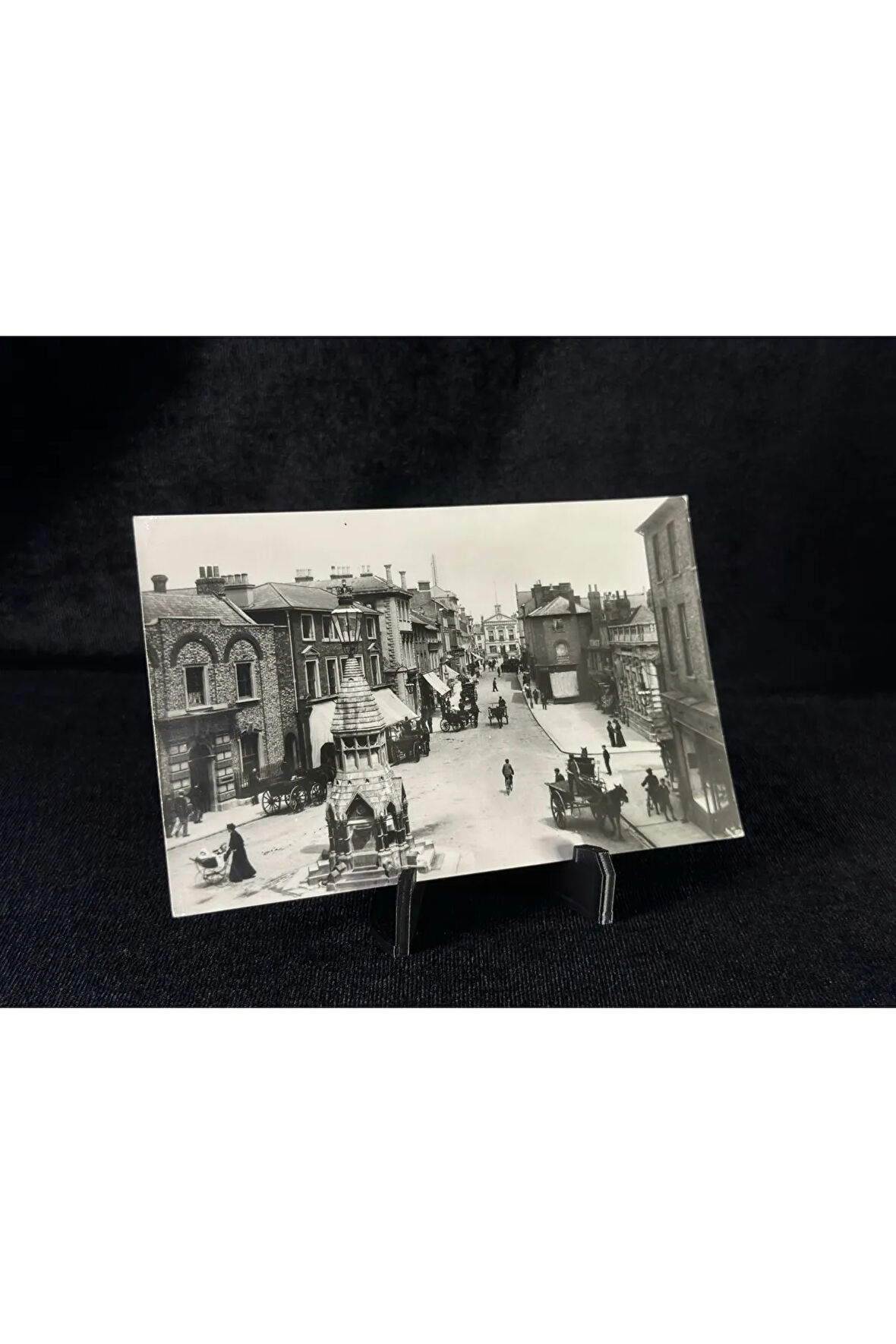 İngiltere Post Card Luton, George Street 1900 yılları
