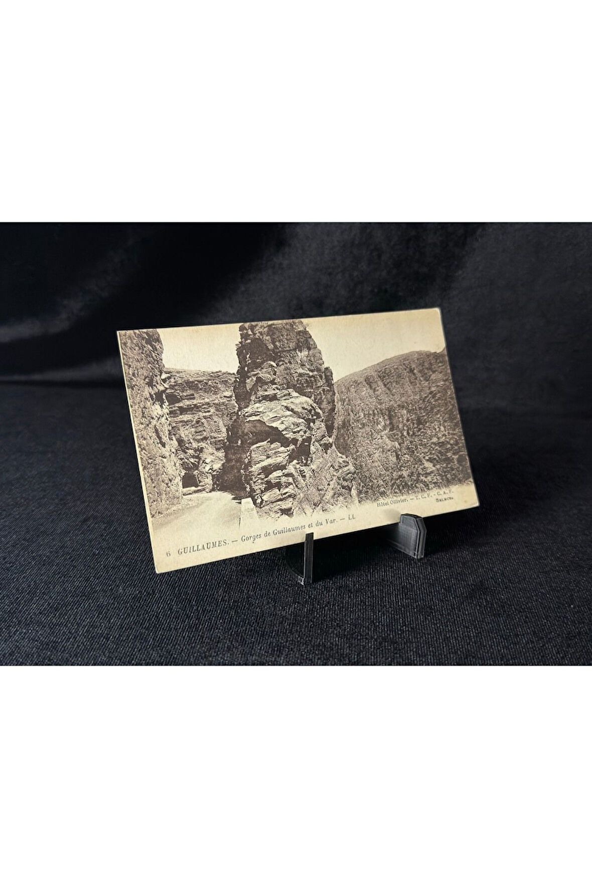 Fransa Vintage Kartpostal Hotel Ollivier.T. C. F.C.A.F. GUILLAUMES. Gorges de Guillaumes et du Var.