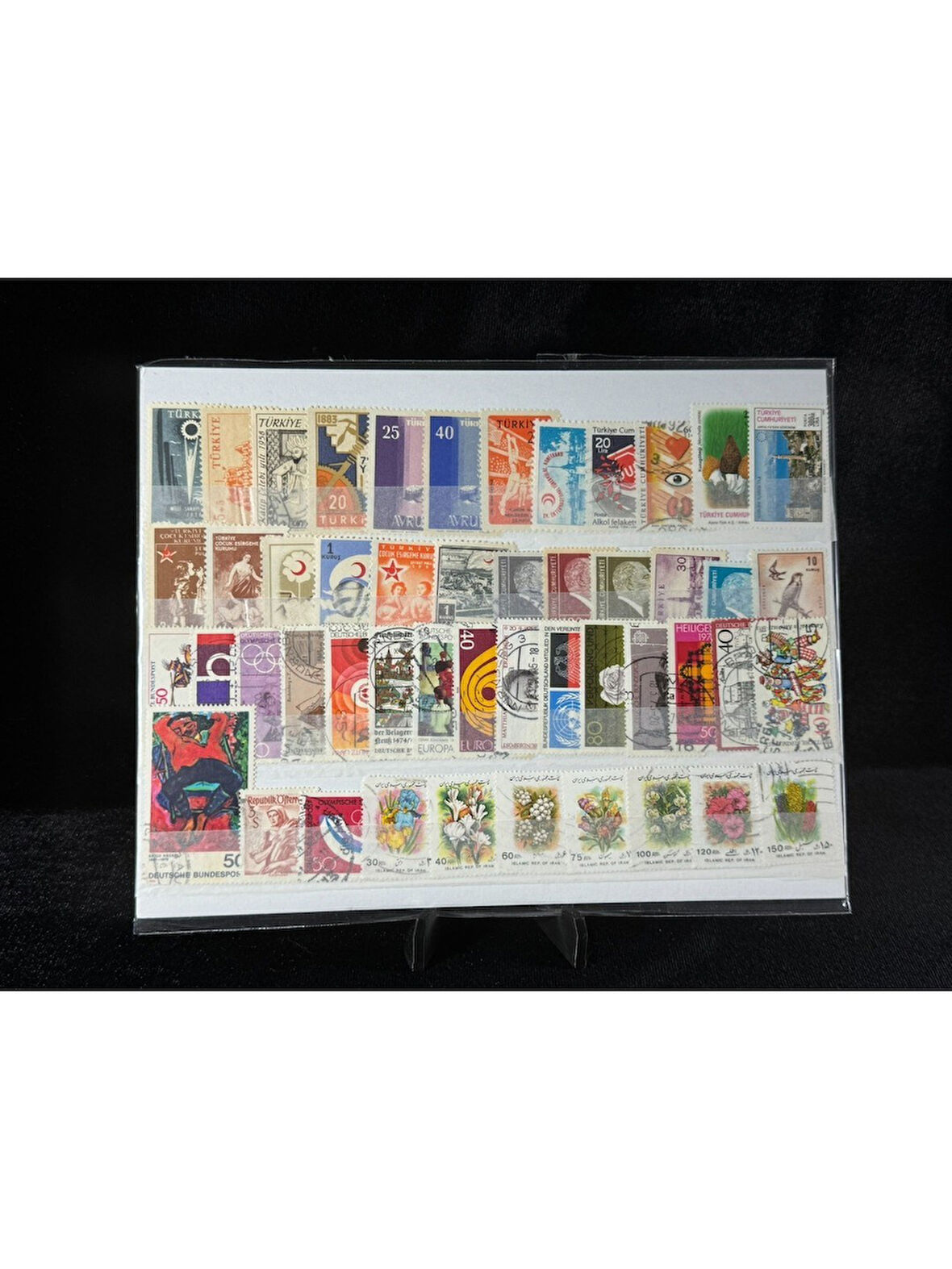 Tc Yerli ve Yabancı Karışık Pul Lotu Damgalı Damgasız Lot 1255