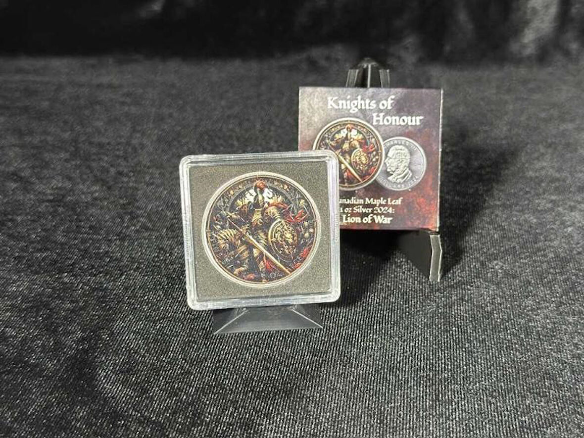 Kanada 5 Dolar 2024 – Knights of Honour: Lion of War – 1 Oz Gümüş (Sınırlı Üretim 300 Adet)